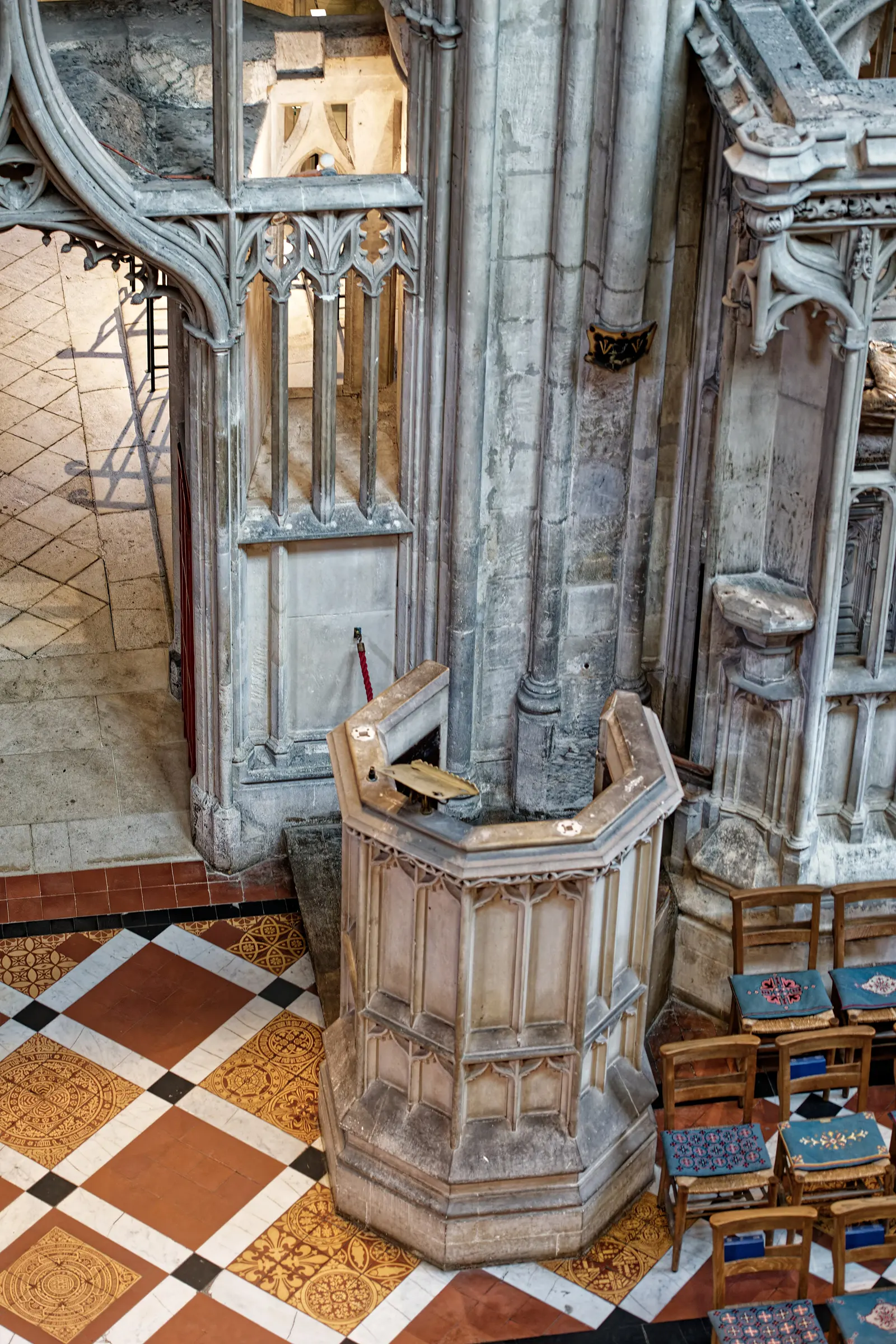 Cathedral Church of St Peter and the Holy and Indivisible Trinity, Pulpit in the Choir Gloucester 1245952