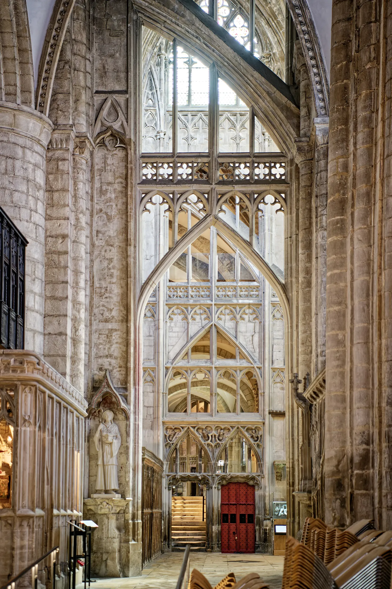 Cathedral Church of St Peter and the Holy and Indivisible Trinity, South Aisle from the West Gloucester 1245952