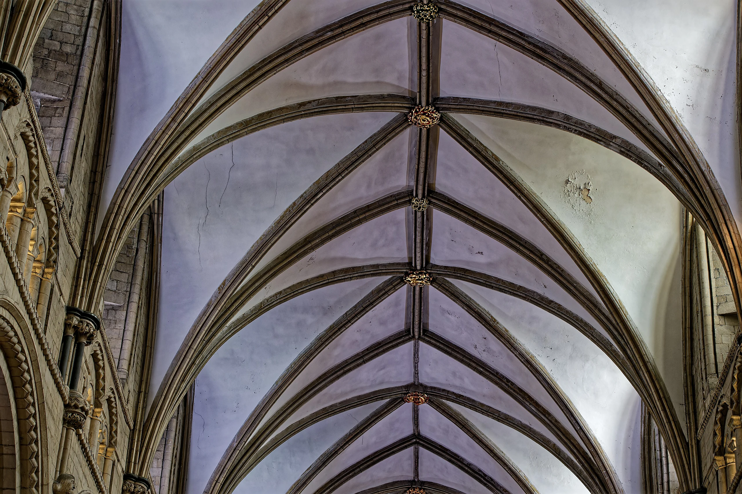 Cathedral Church of St Peter and the Holy and Indivisible Trinity, Nave from the West Gloucester 1245952