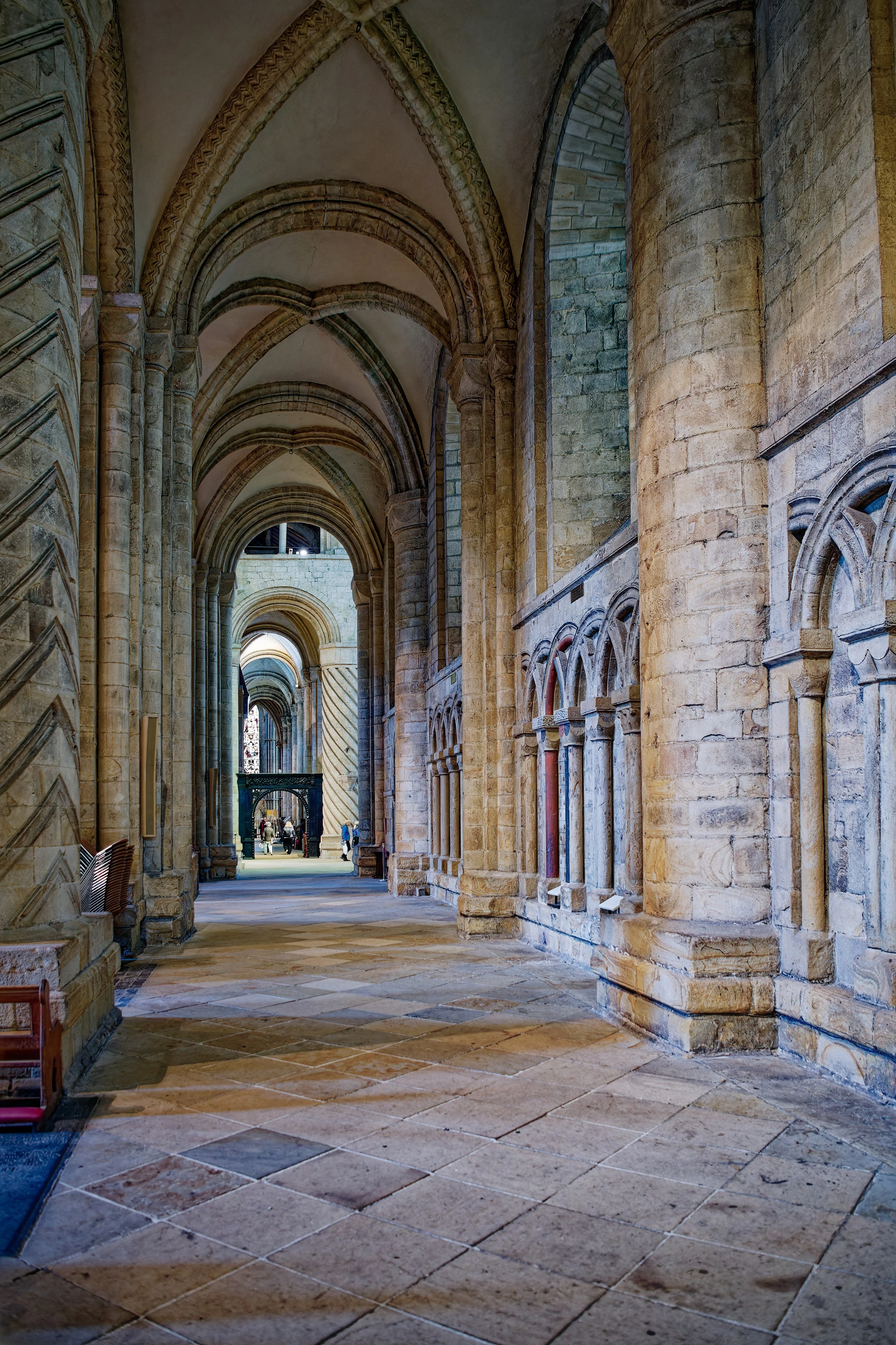 Cathedral Church of Christ, Blessed Mary the Virgin and St Cuthbert of Durham, Interior, South Aisle, looking East