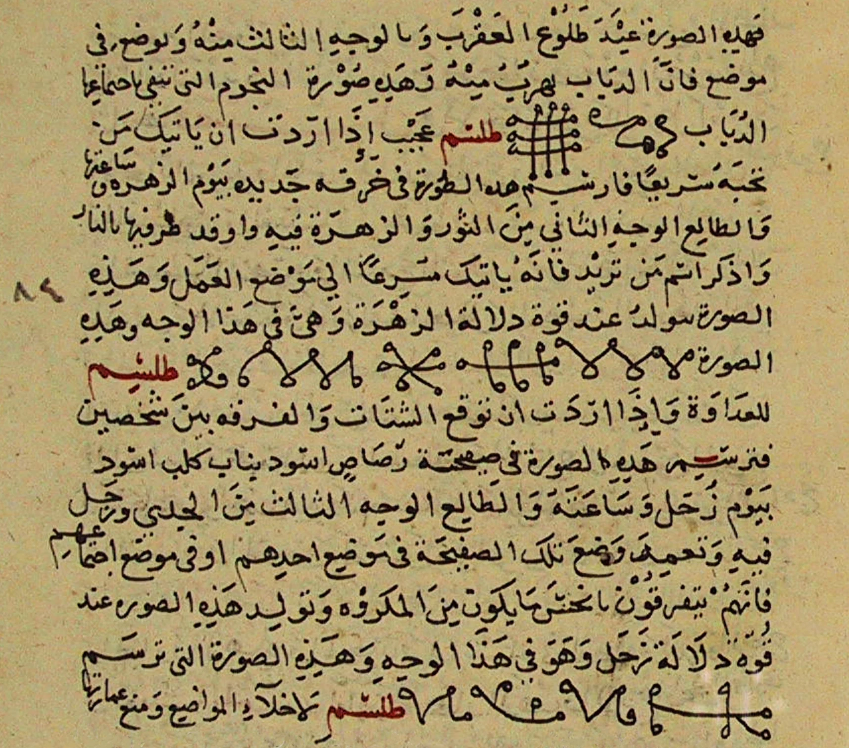 17th century Picatrix man Istanbul, Hagia Sophia 2443 fol 84r