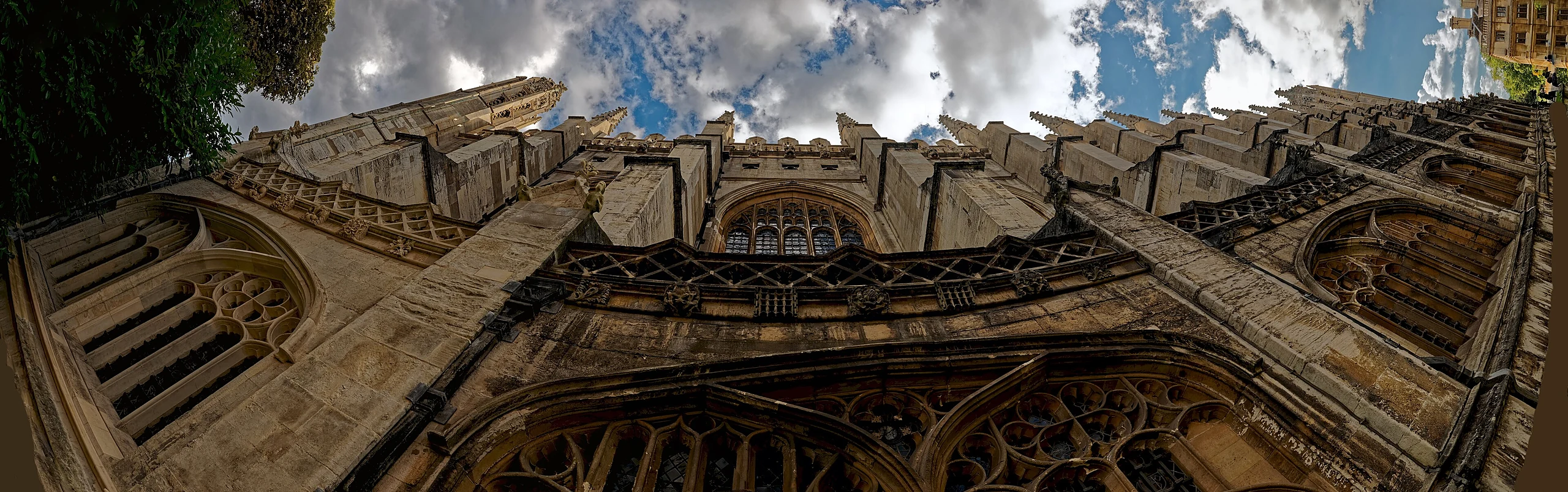 Cambridge - King's College Chapel 1446-1544 - North Gate - ICE Photocompilation Overviewing the North Wall