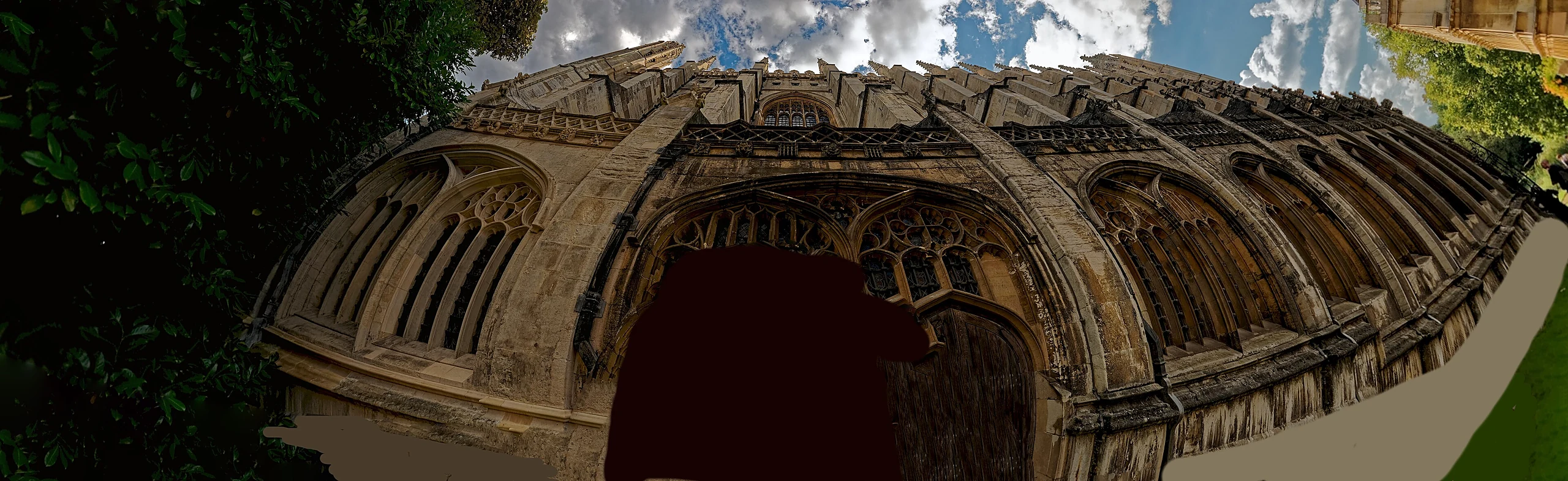 Cambridge - King's College Chapel 1446-1544 - North Gate - ICE Photocompilation Overviewing the North Wall