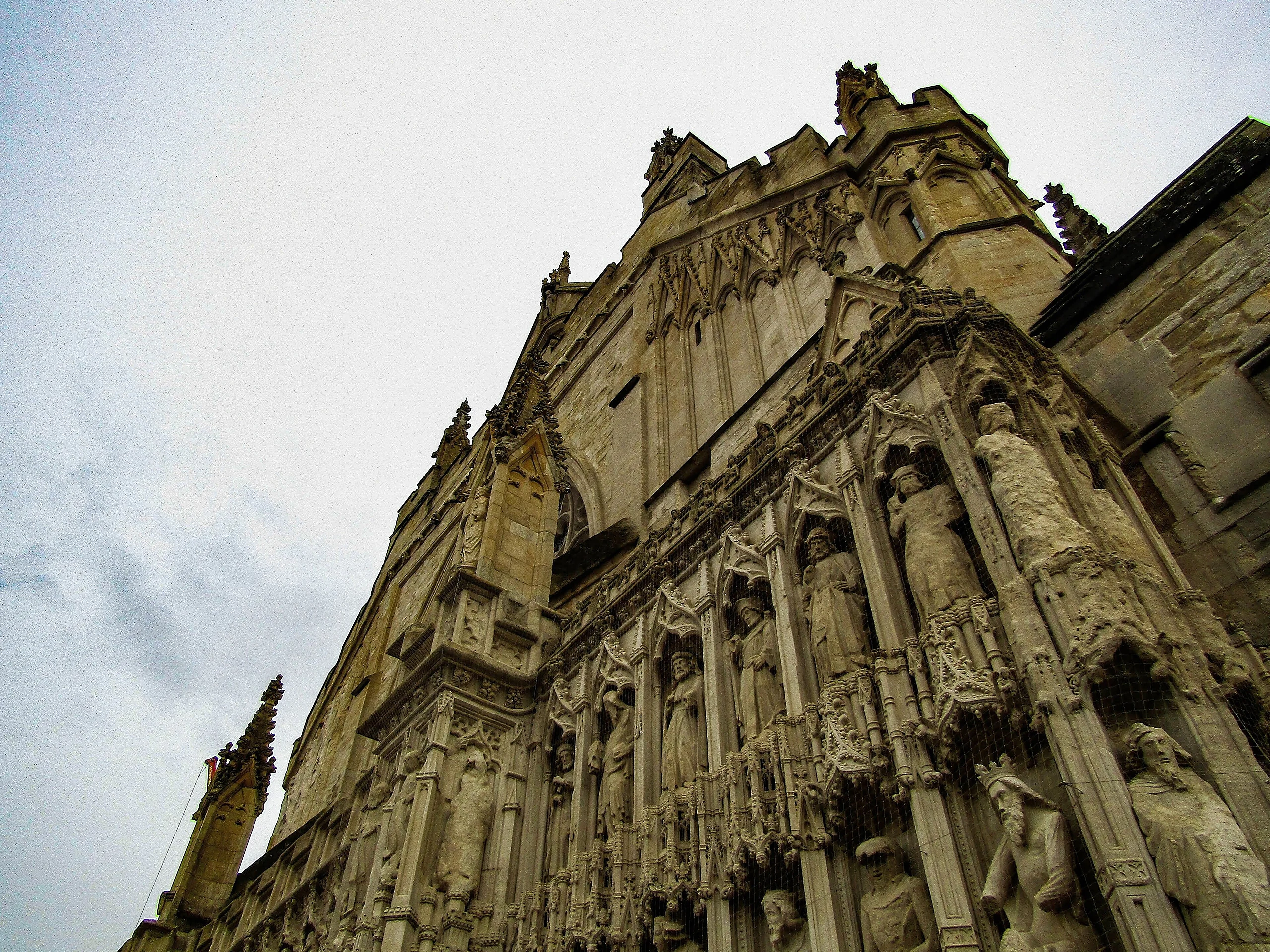 Exeter Cathedral Front, looking Up