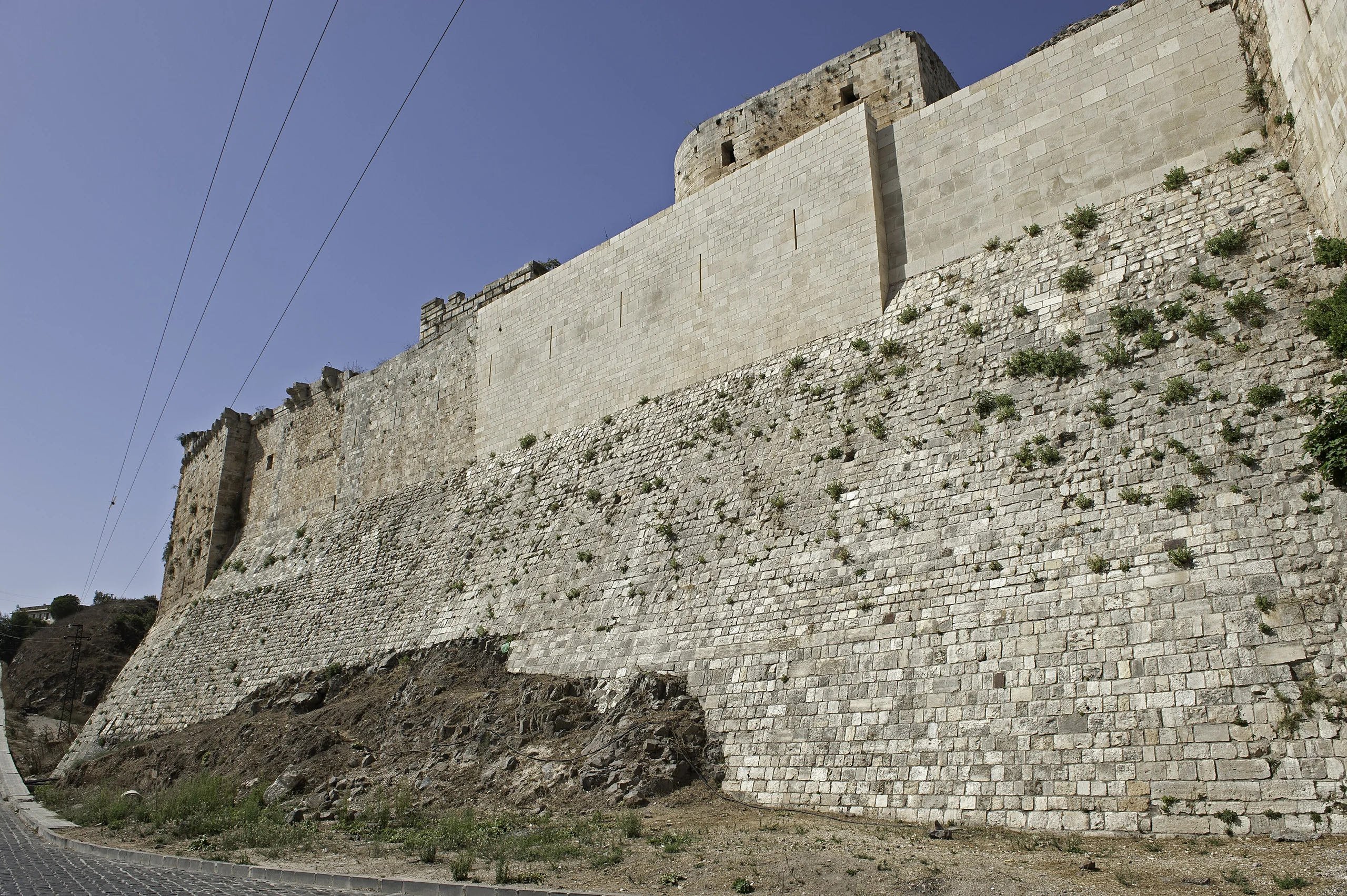 Krak des Chevaliers exterior from east 1012