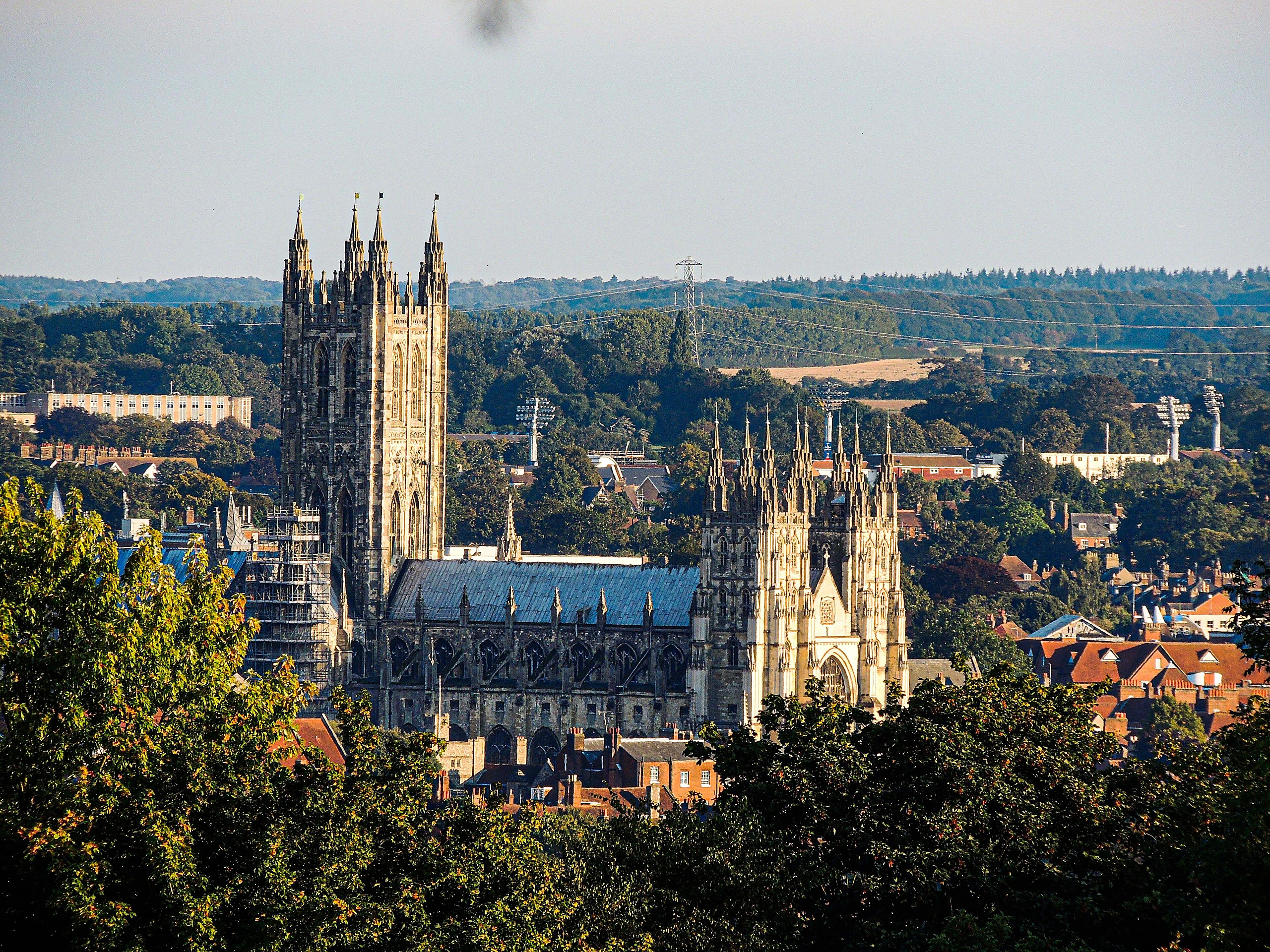 Canterbury Cathedral from University of Kent, Canterbury, Kent