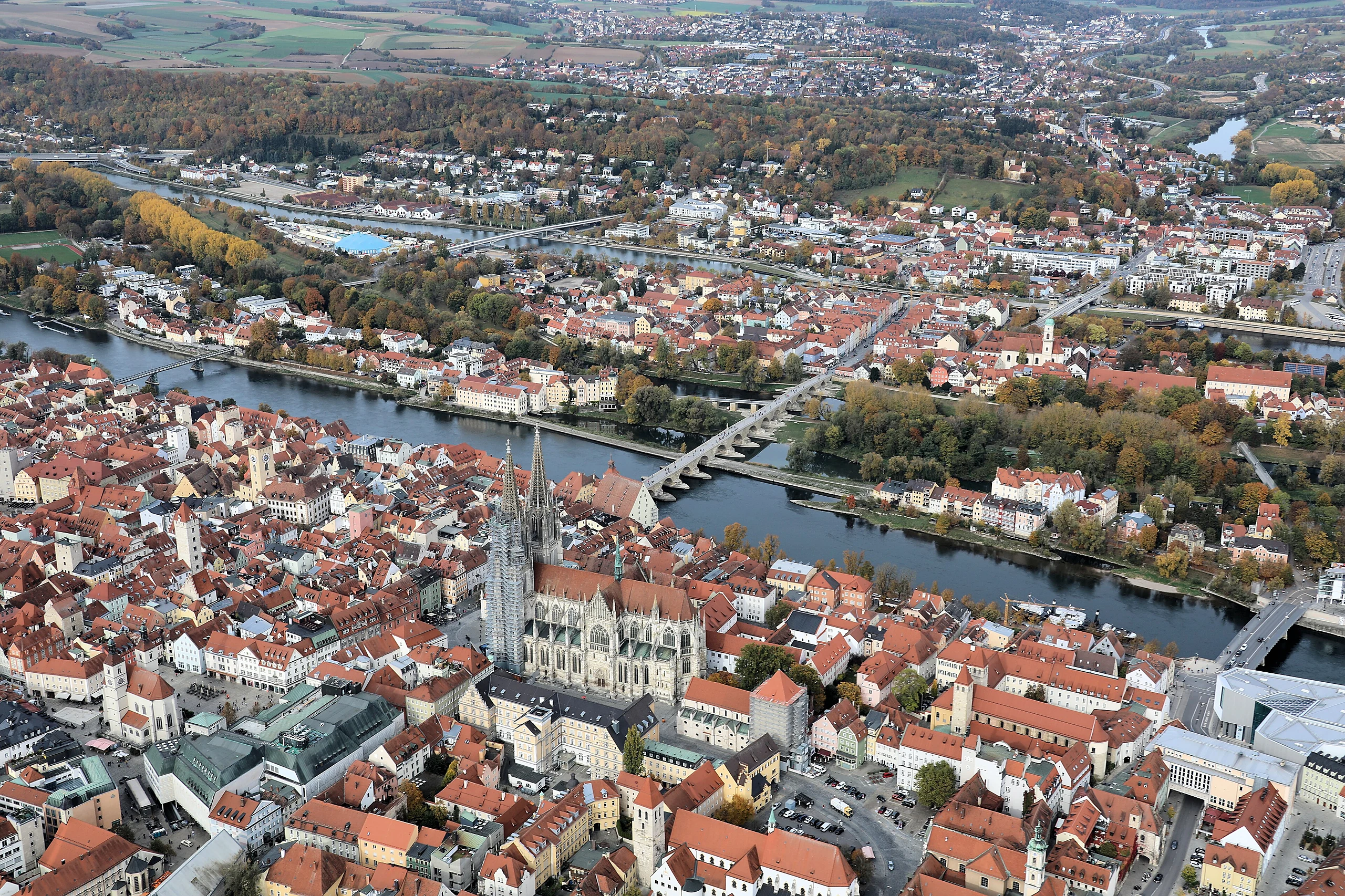 Regensburg 12 Stadtkern Dom Stadtamhof