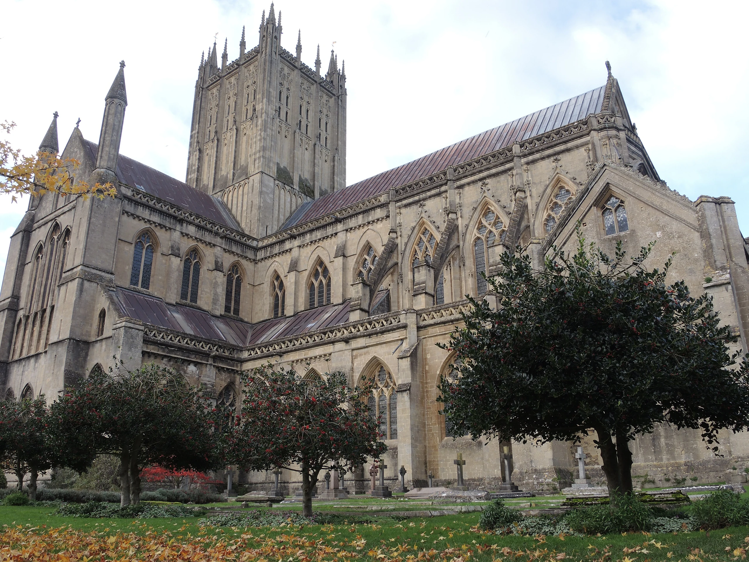 Wells Cathedral from the Camery Garden