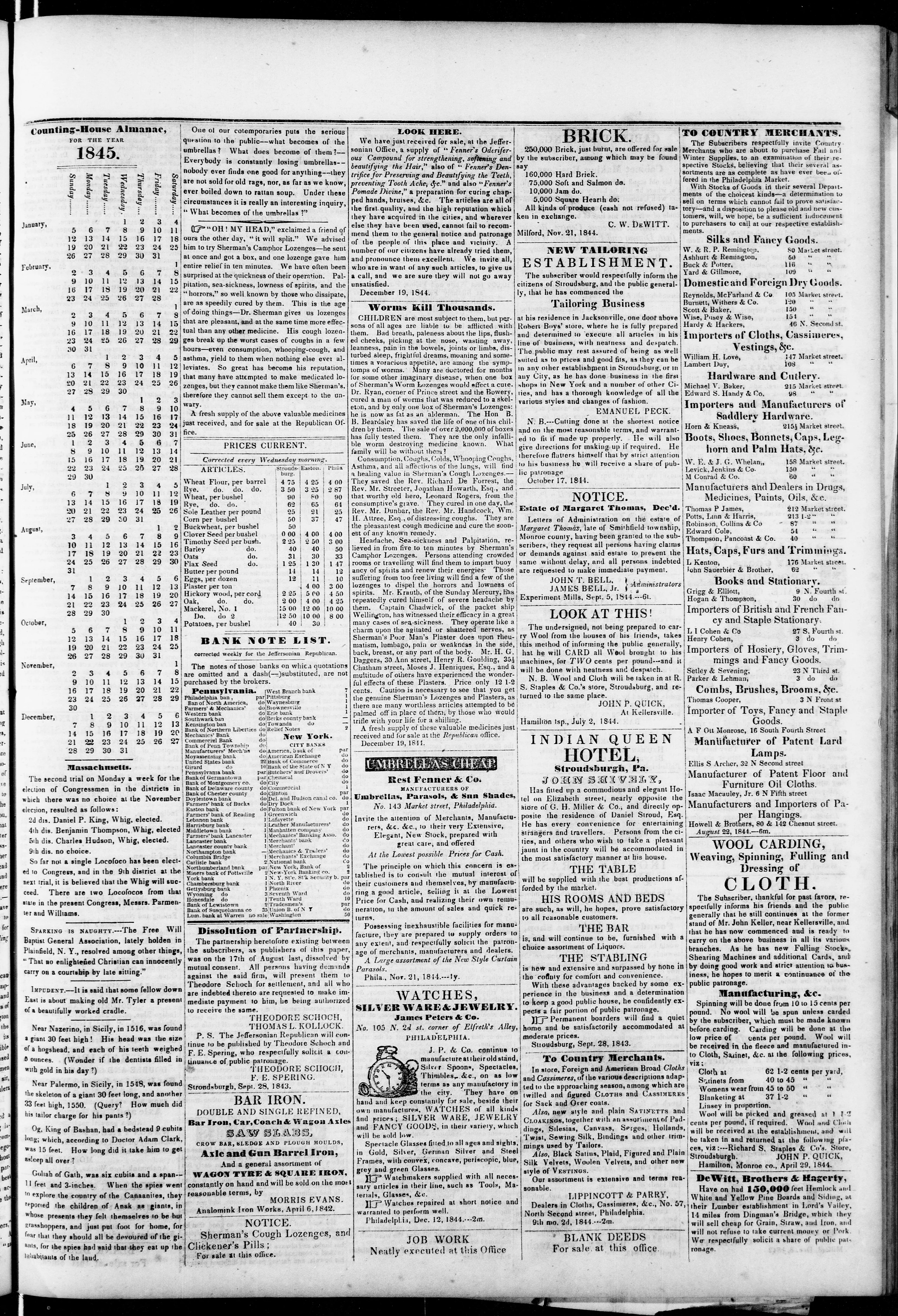 Image 3 of Jeffersonian Republican (Stroudsburg, Pa.), January 9, 1845