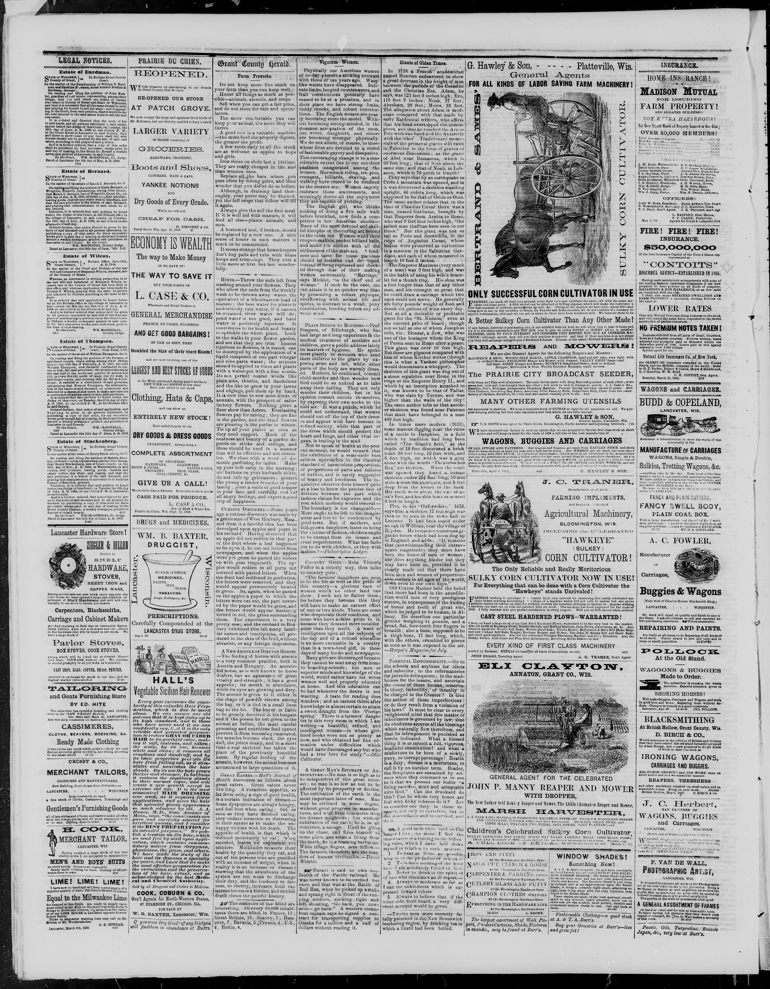 Image 4 of Grant County herald (Lancaster, Wis.), June 29, 1869