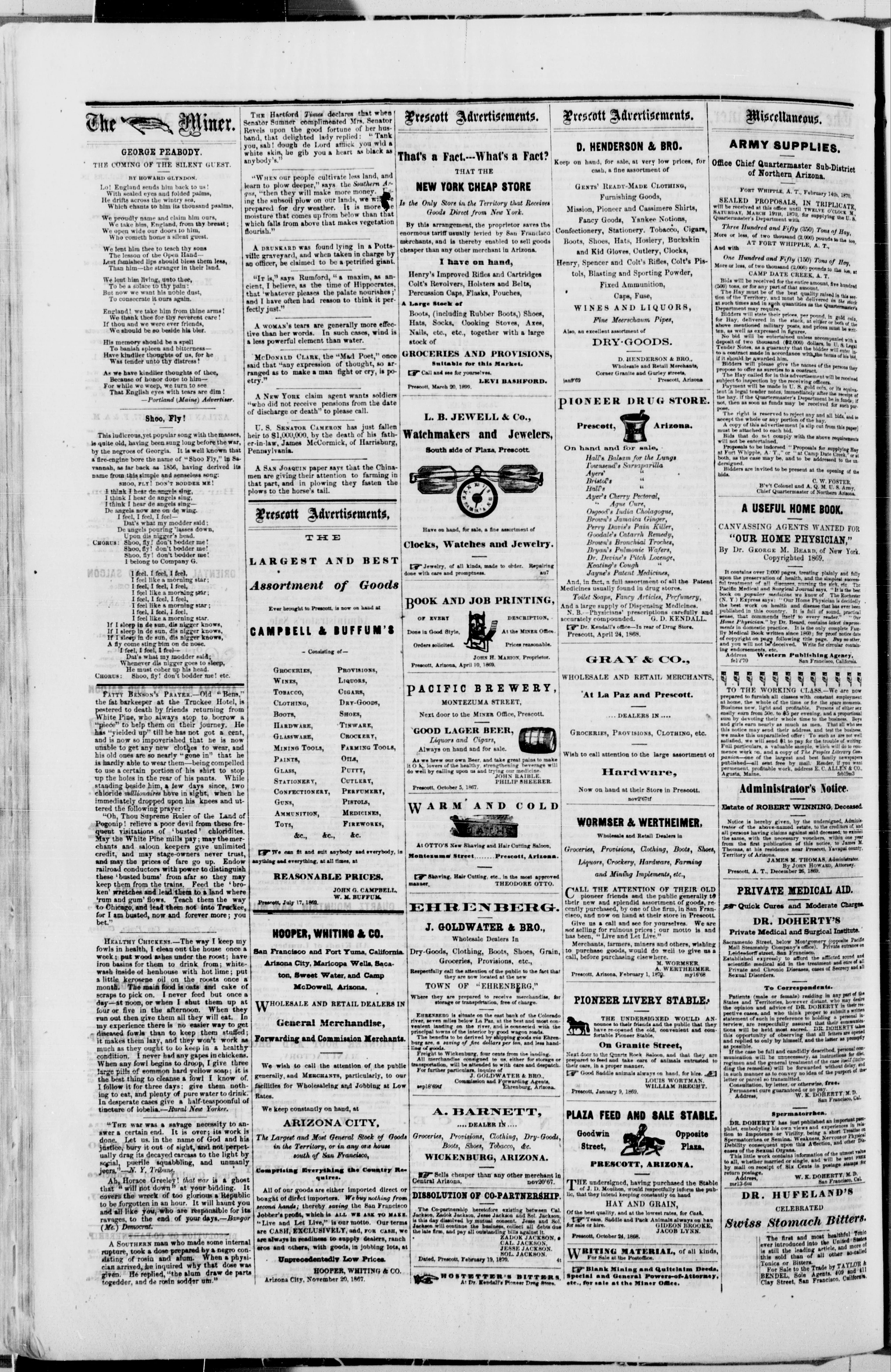 Image 4 of The weekly Arizona miner (Prescott, Ariz.), March 12, 1870