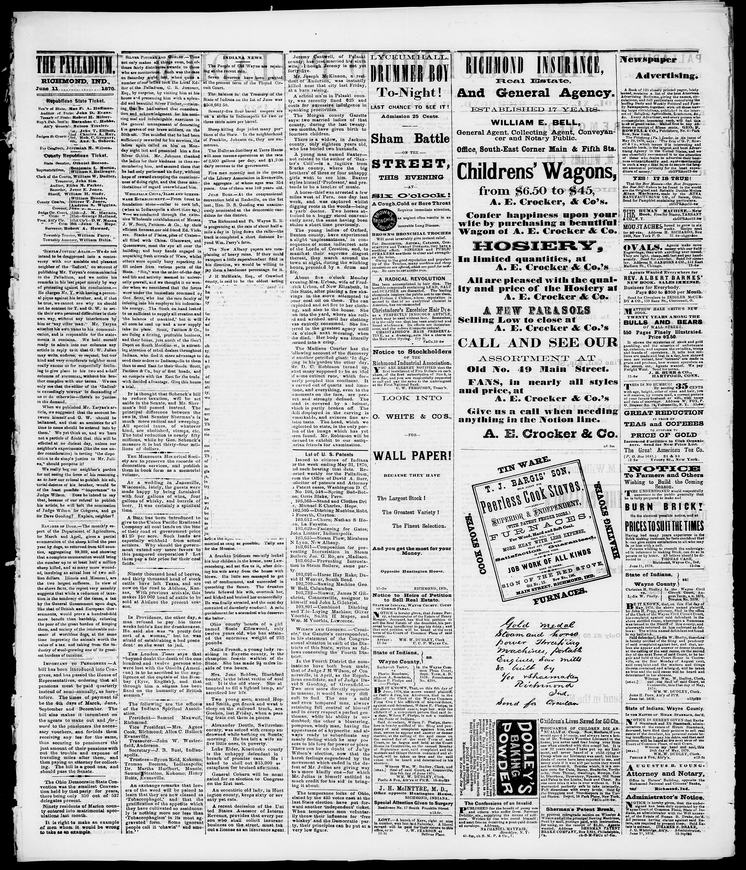 Image 2 of The Richmond palladium (Richmond, Ind.), June 11, 1870