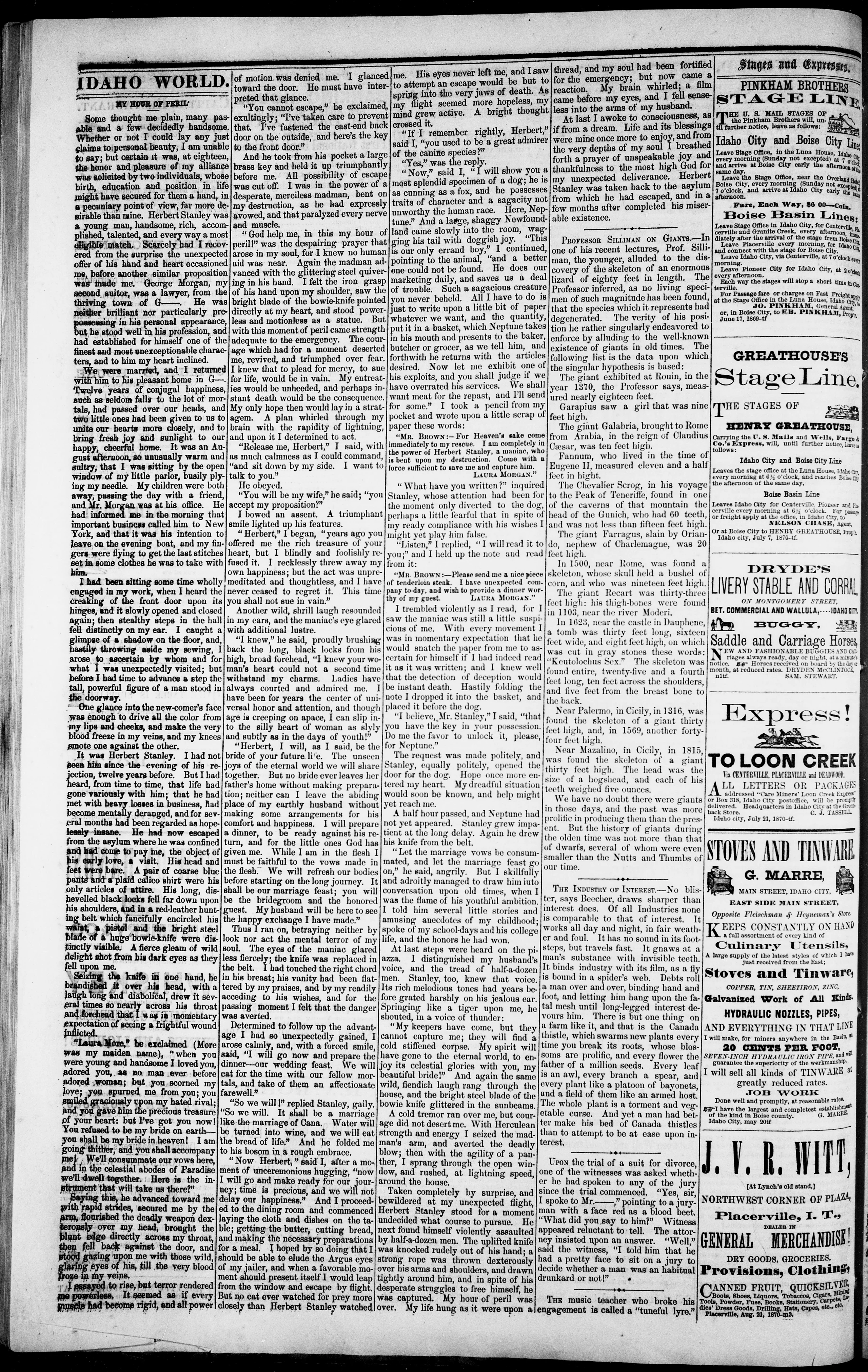 Image 4 of The Idaho world (Idaho City, Idaho Territory), February 23, 1871