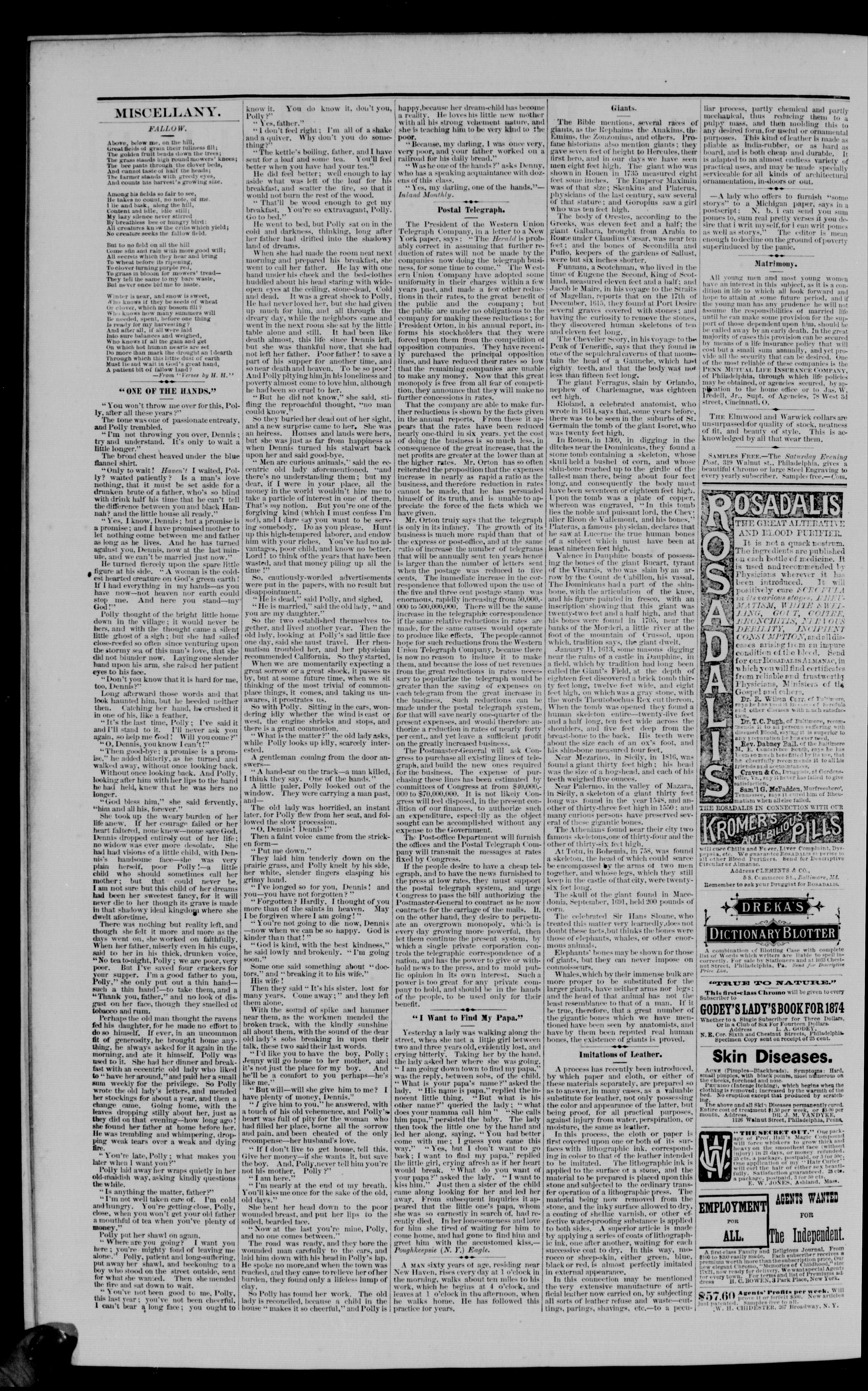 Image 2 of The Jasper weekly courier (Jasper, Ind.), January 16, 1874