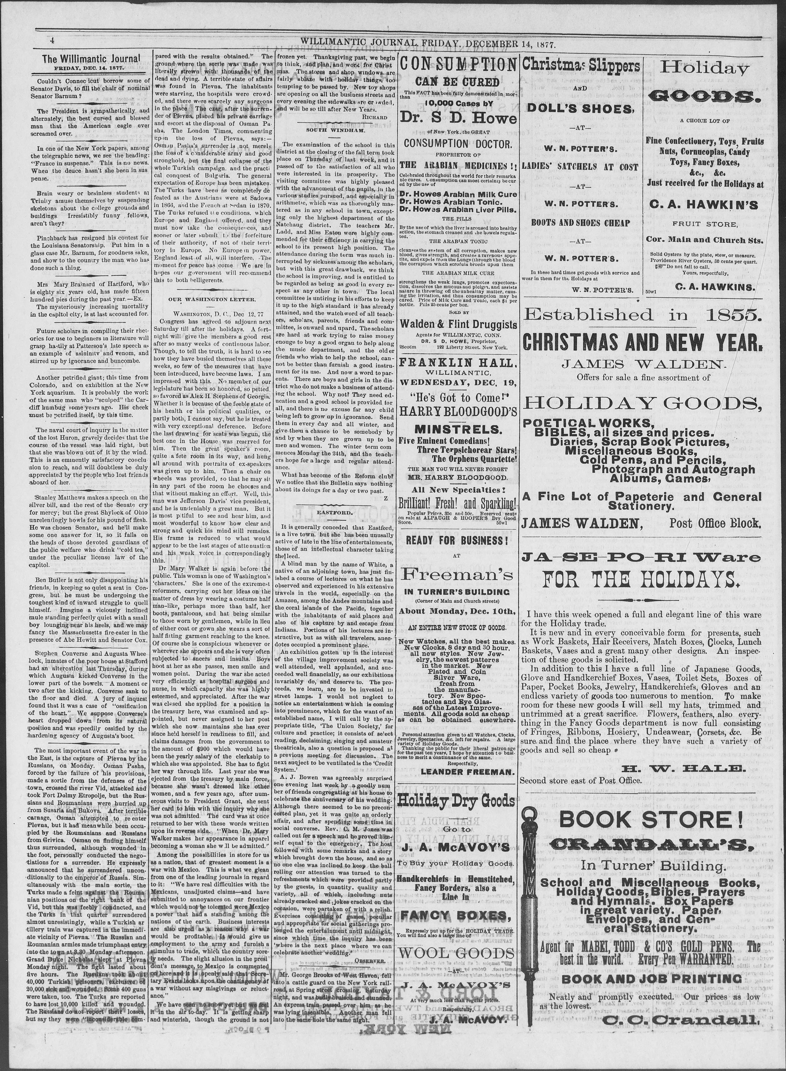 Image 4 of The Willimantic journal (Willimantic, Conn.), December 14, 1877