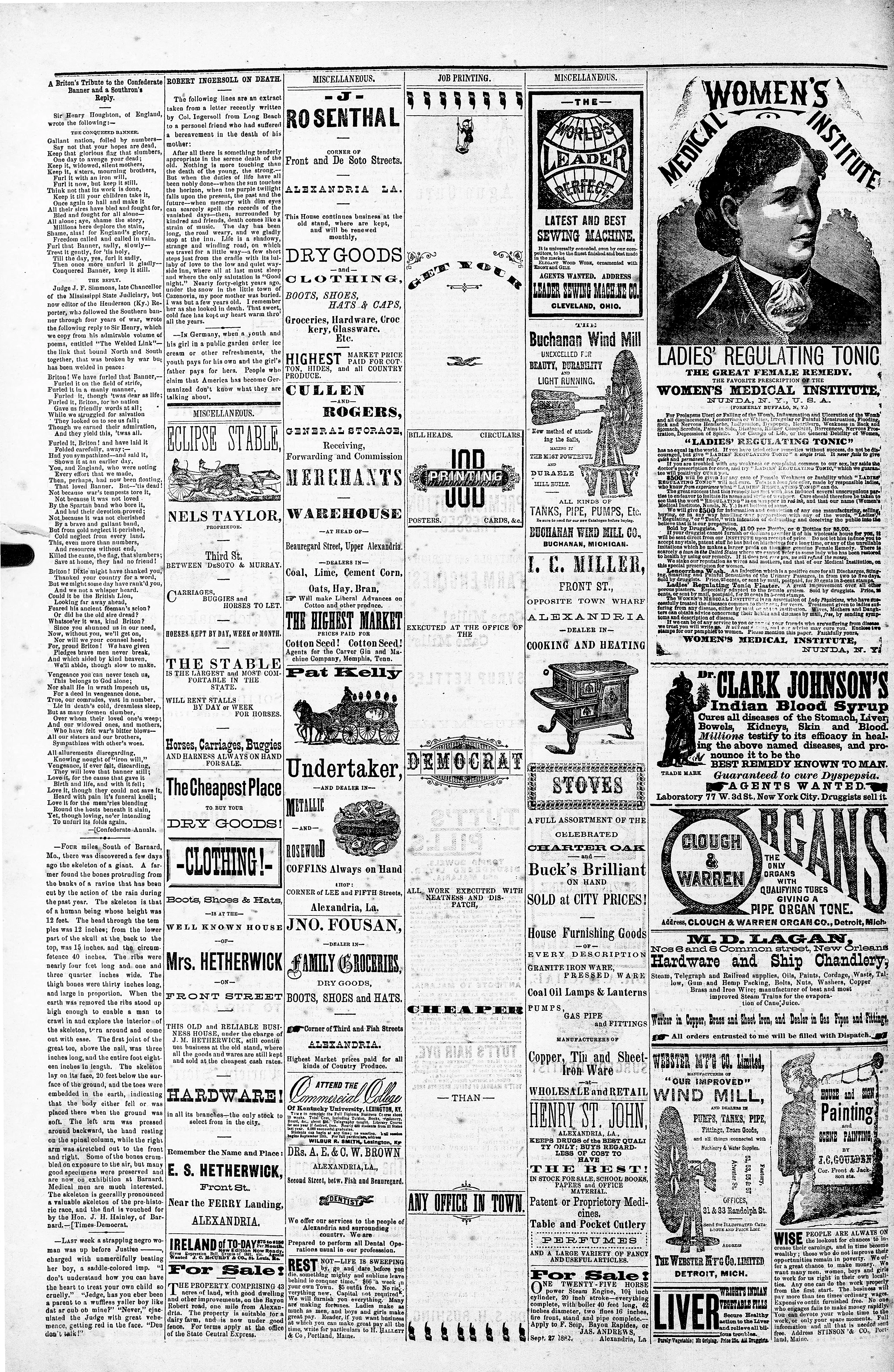 Image 4 of The Louisiana Democrat (Alexandria, La.), August 29, 1883