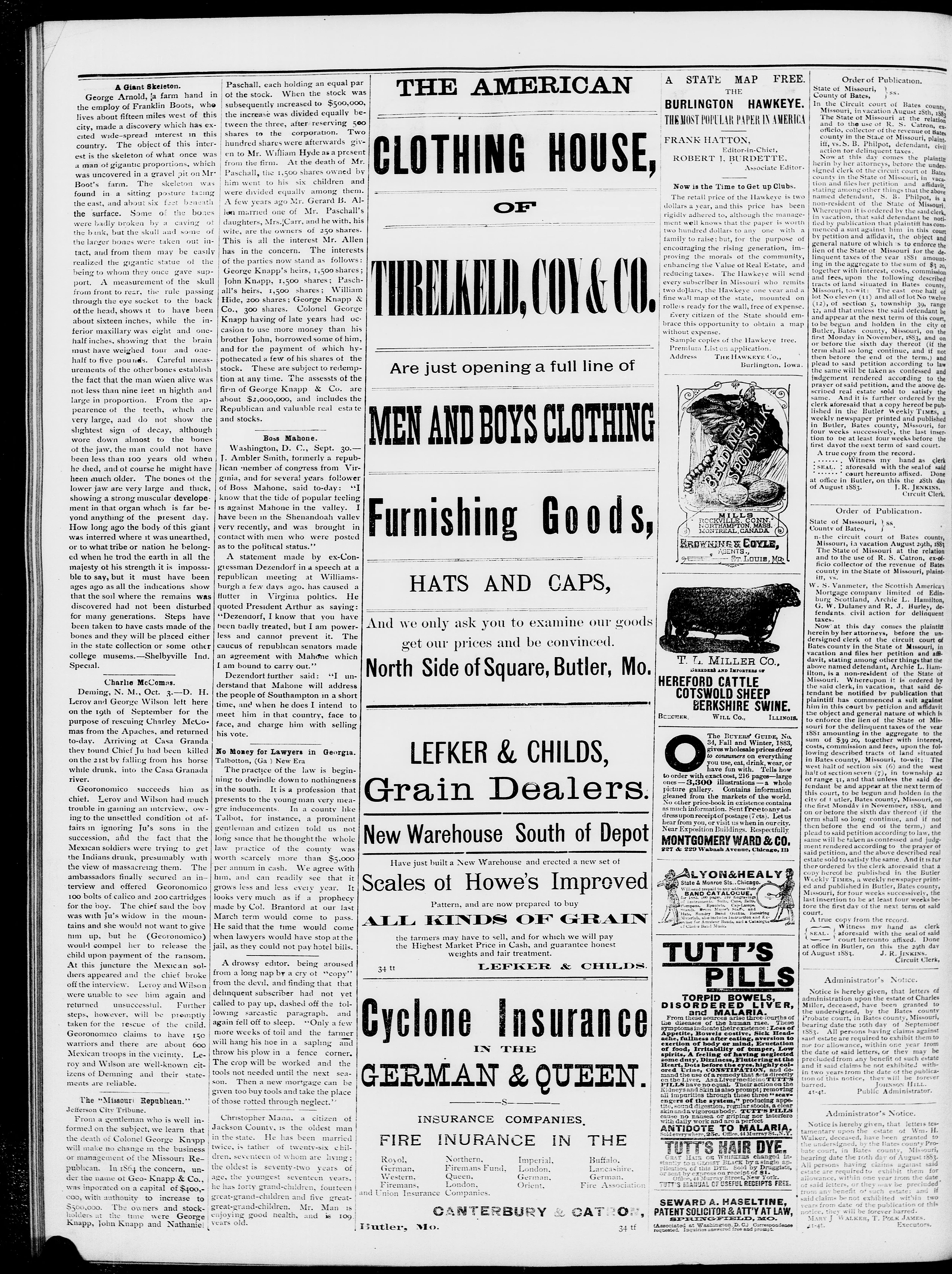 Image 6 of The Butler weekly times (Butler, Mo.), October 10, 1883