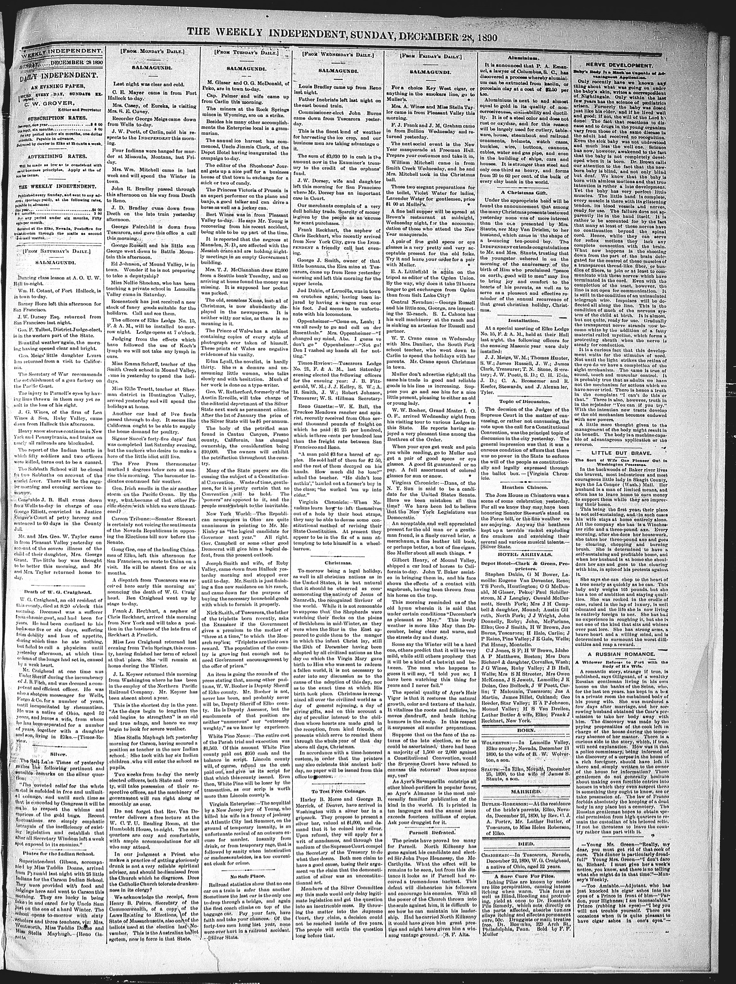 Image 3 of Weekly independent (Elko, Nev.), December 28, 1890