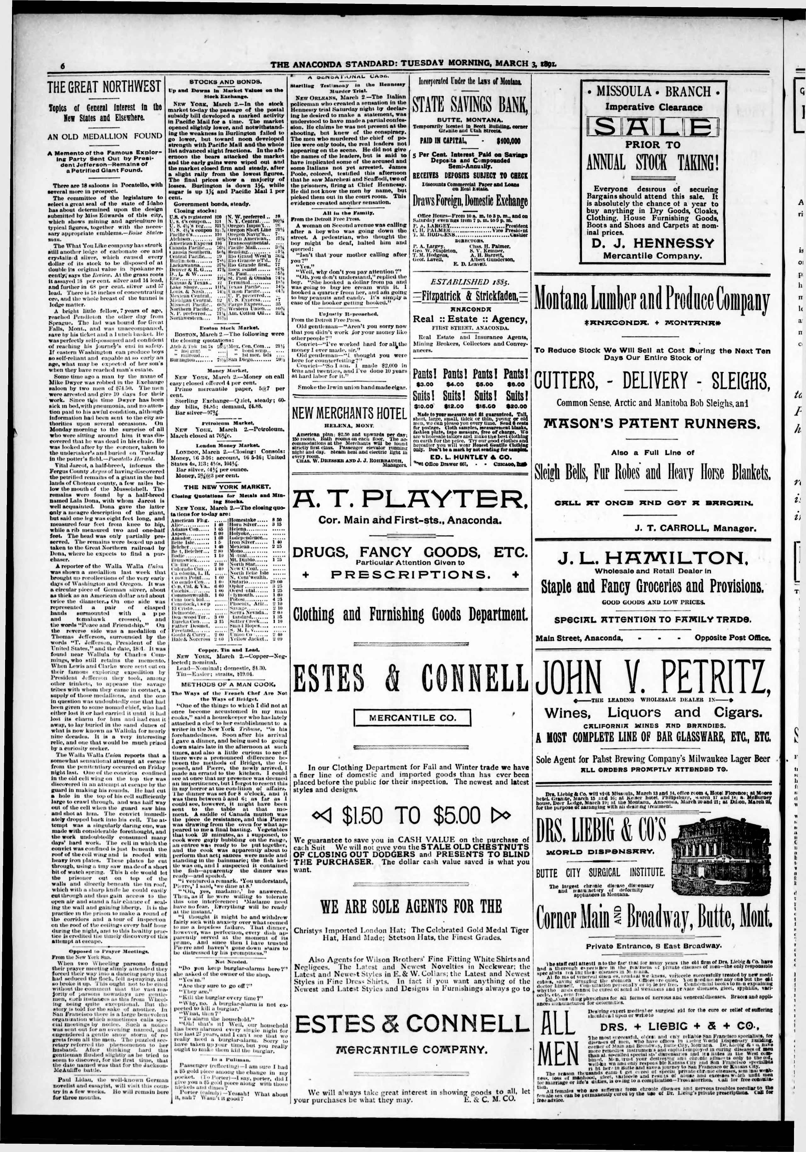 Image 6 of The Anaconda standard (Anaconda, Mont.), March 3, 1891