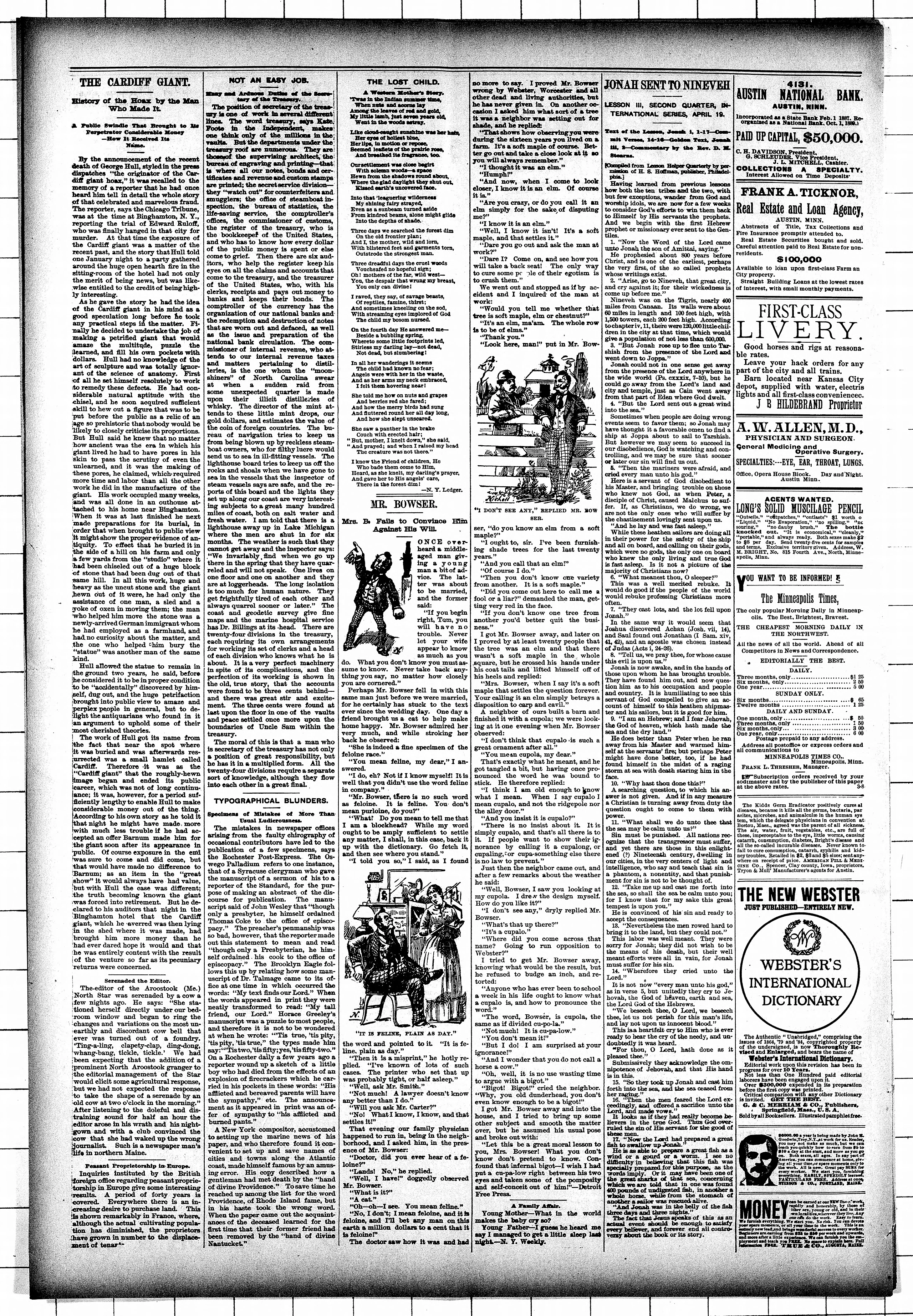 Image 6 of Mower County transcript (Lansing, Minn.), April 15, 1891