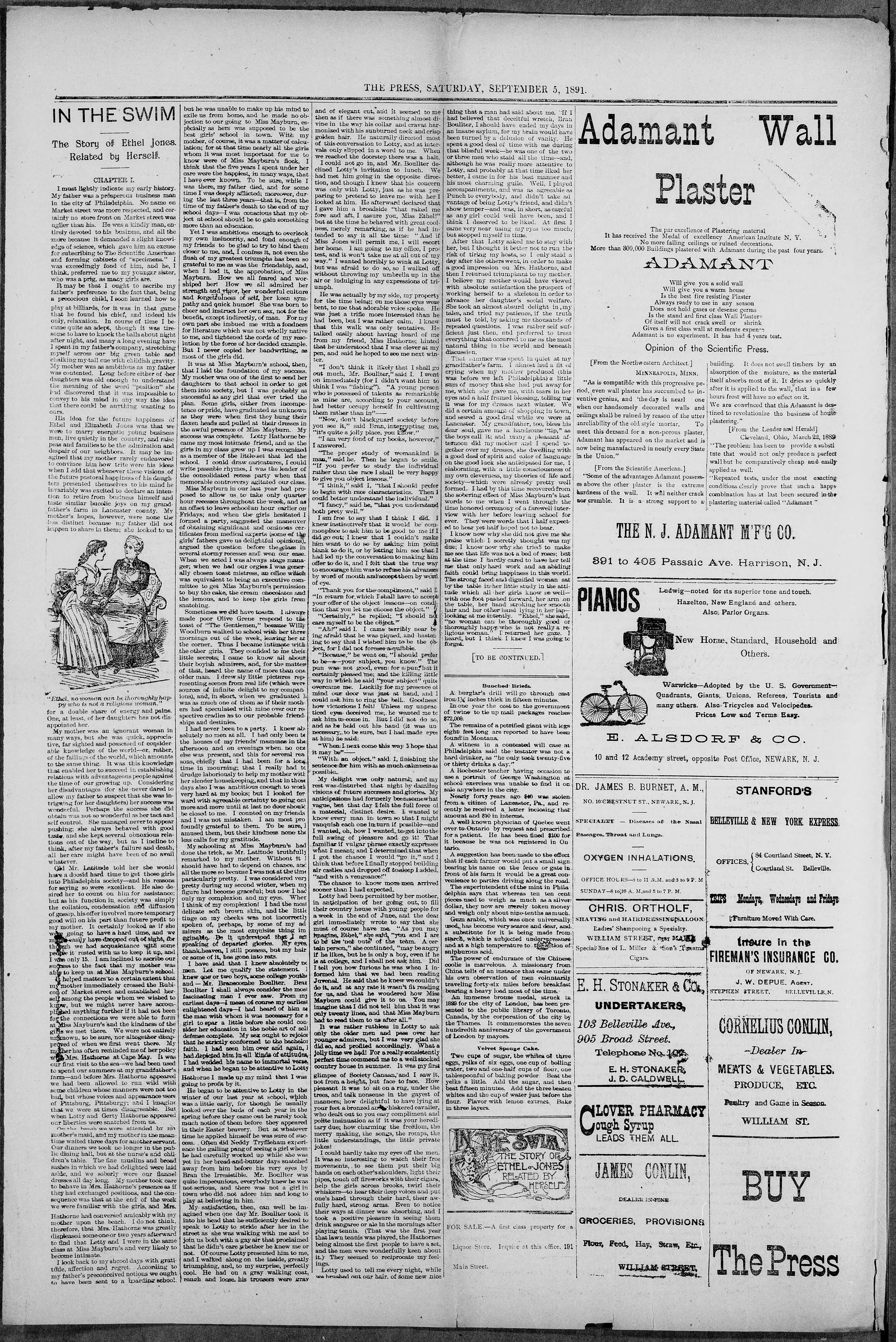Image 2 of The press (Belleville, N.J.), September 5, 1891