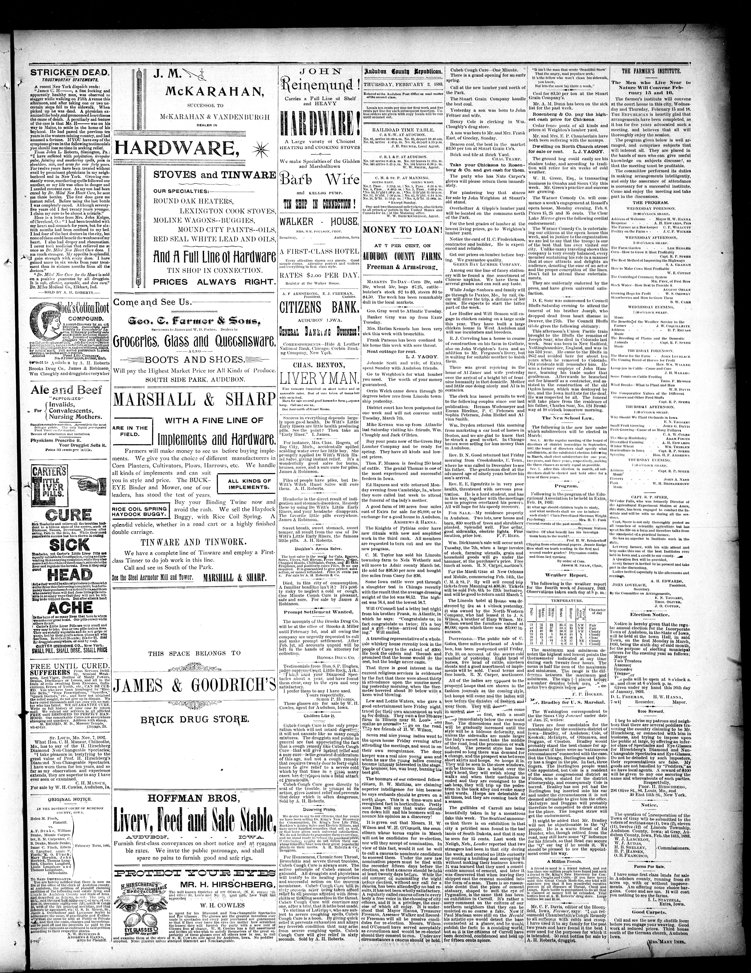 Image 3 of Audubon County Republican (Audubon, Audubon Co., Iowa), February 2, 1893