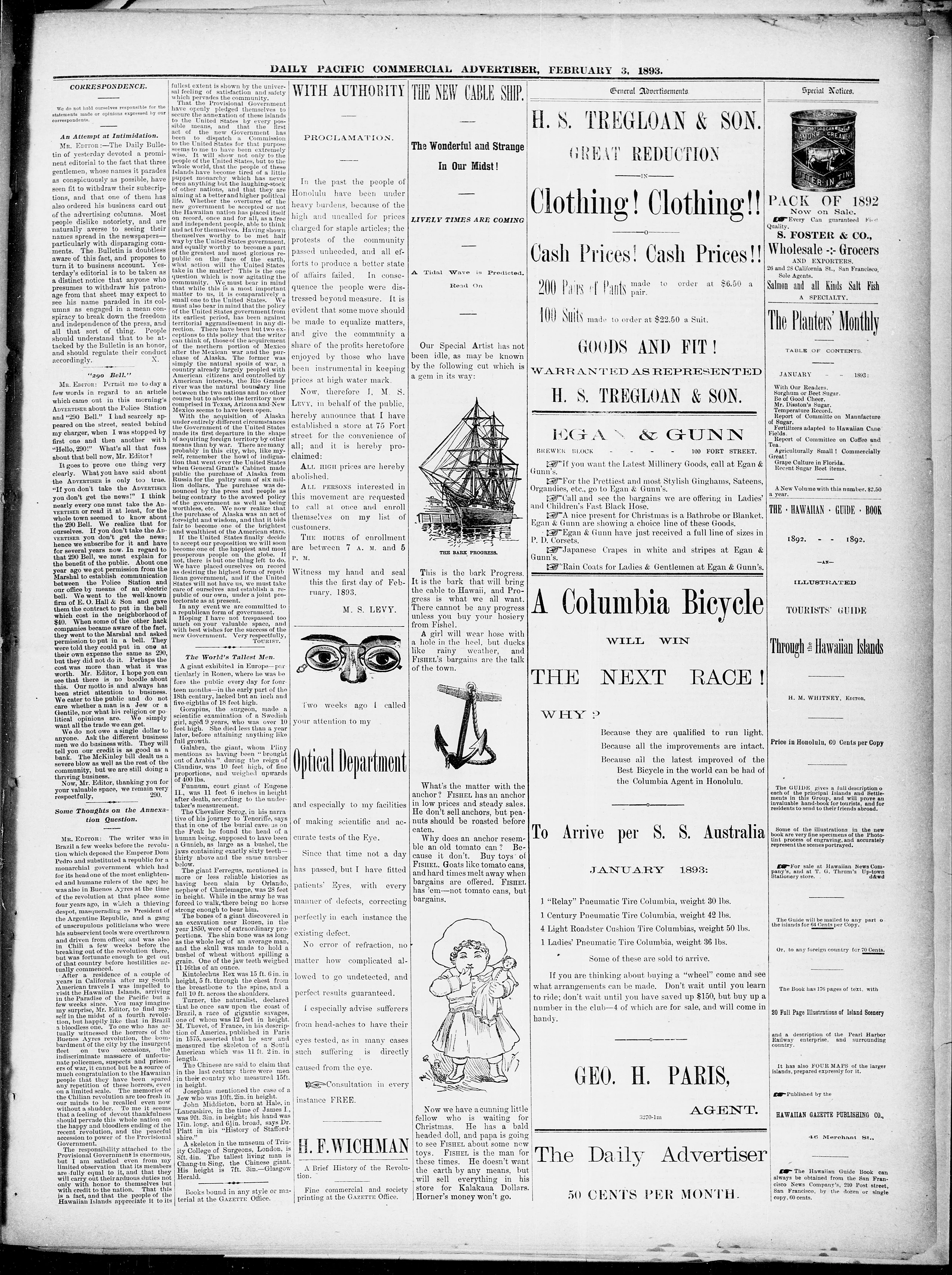 Image 5 of The Pacific commercial advertiser (Honolulu, Hawaiian Islands), February 3, 1893