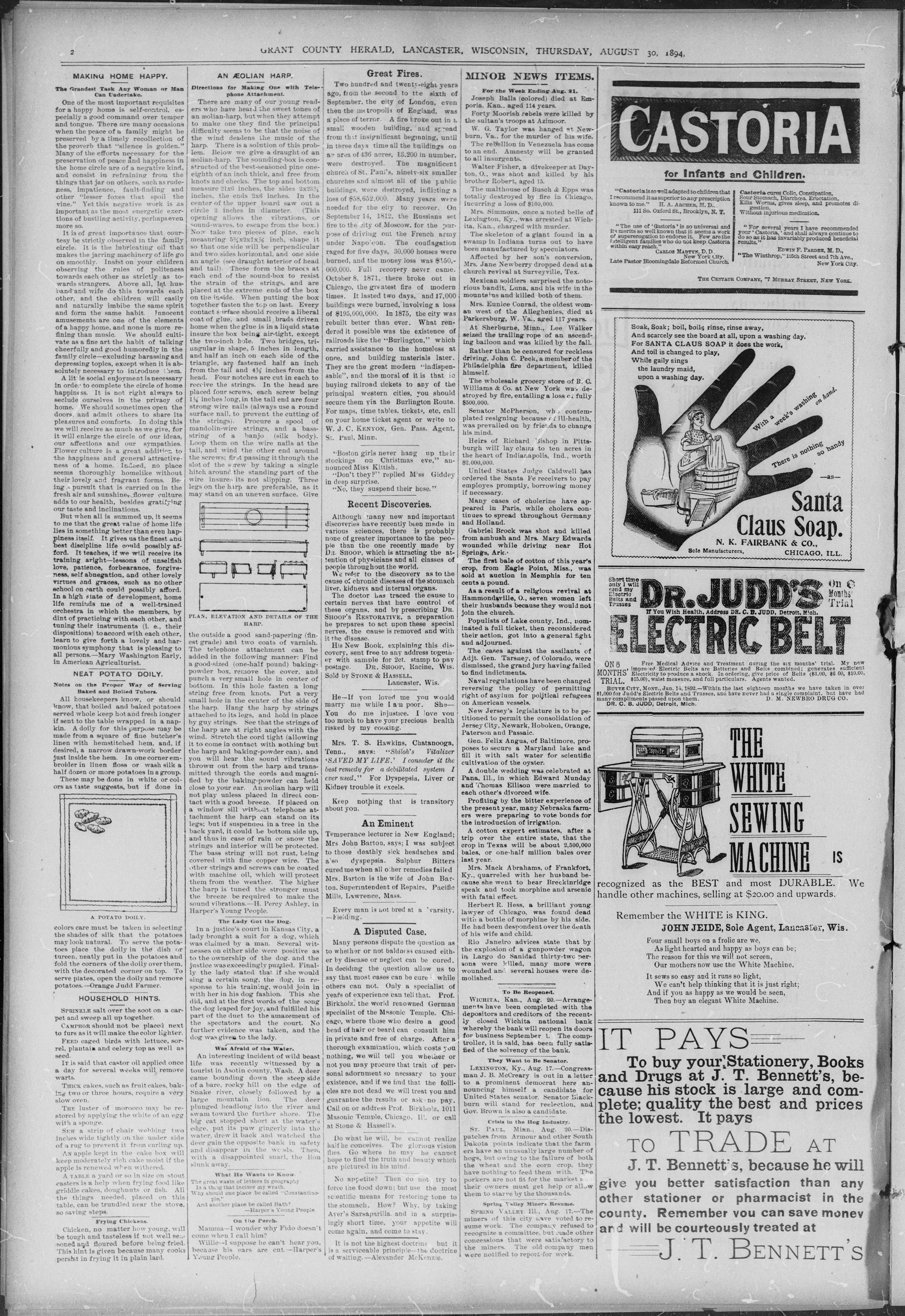 Image 2 of Grant County herald (Lancaster, Wis.), August 30, 1894