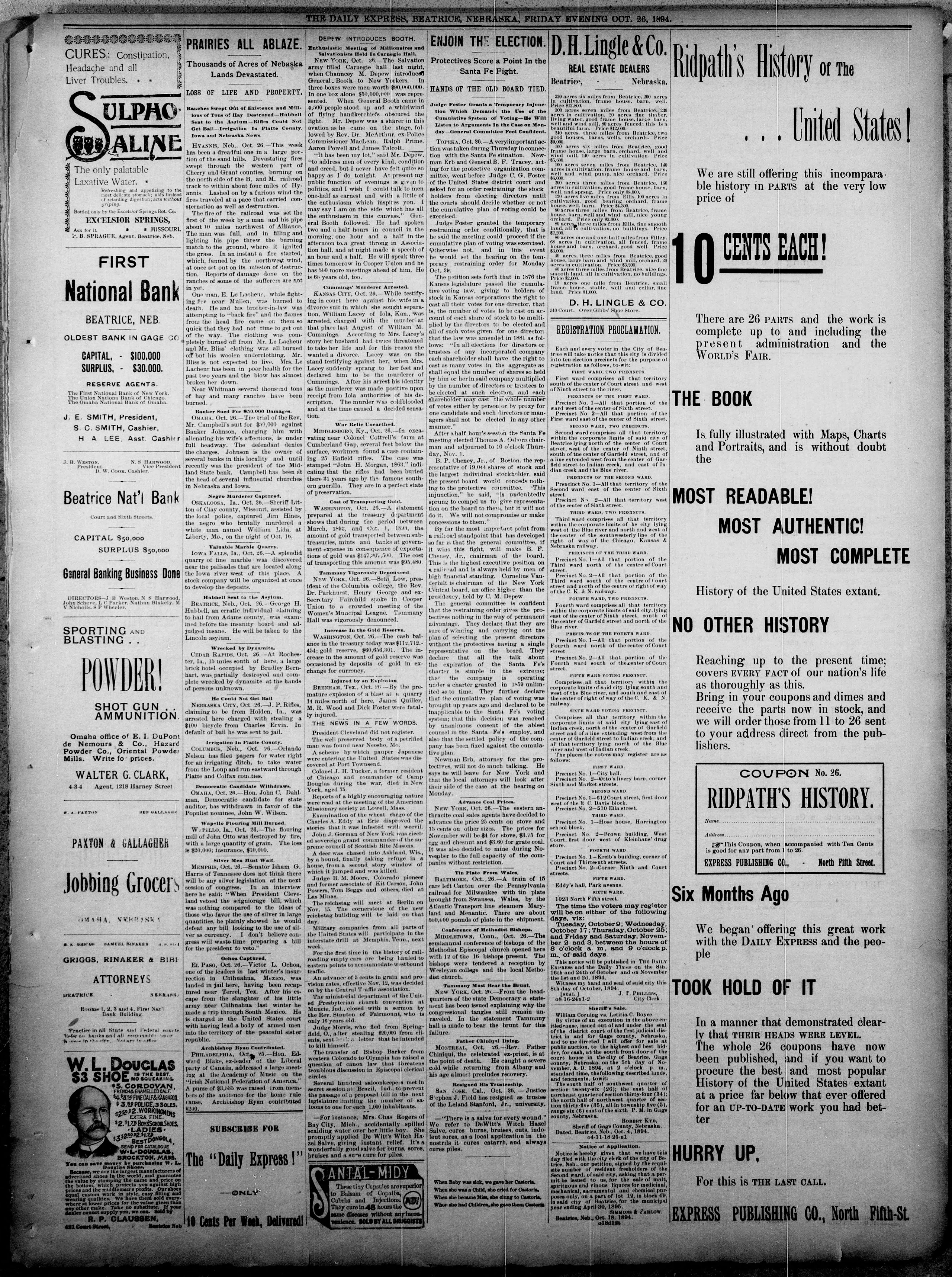 Image 3 of The Beatrice daily express (Beatrice, Neb.), October 26, 1894