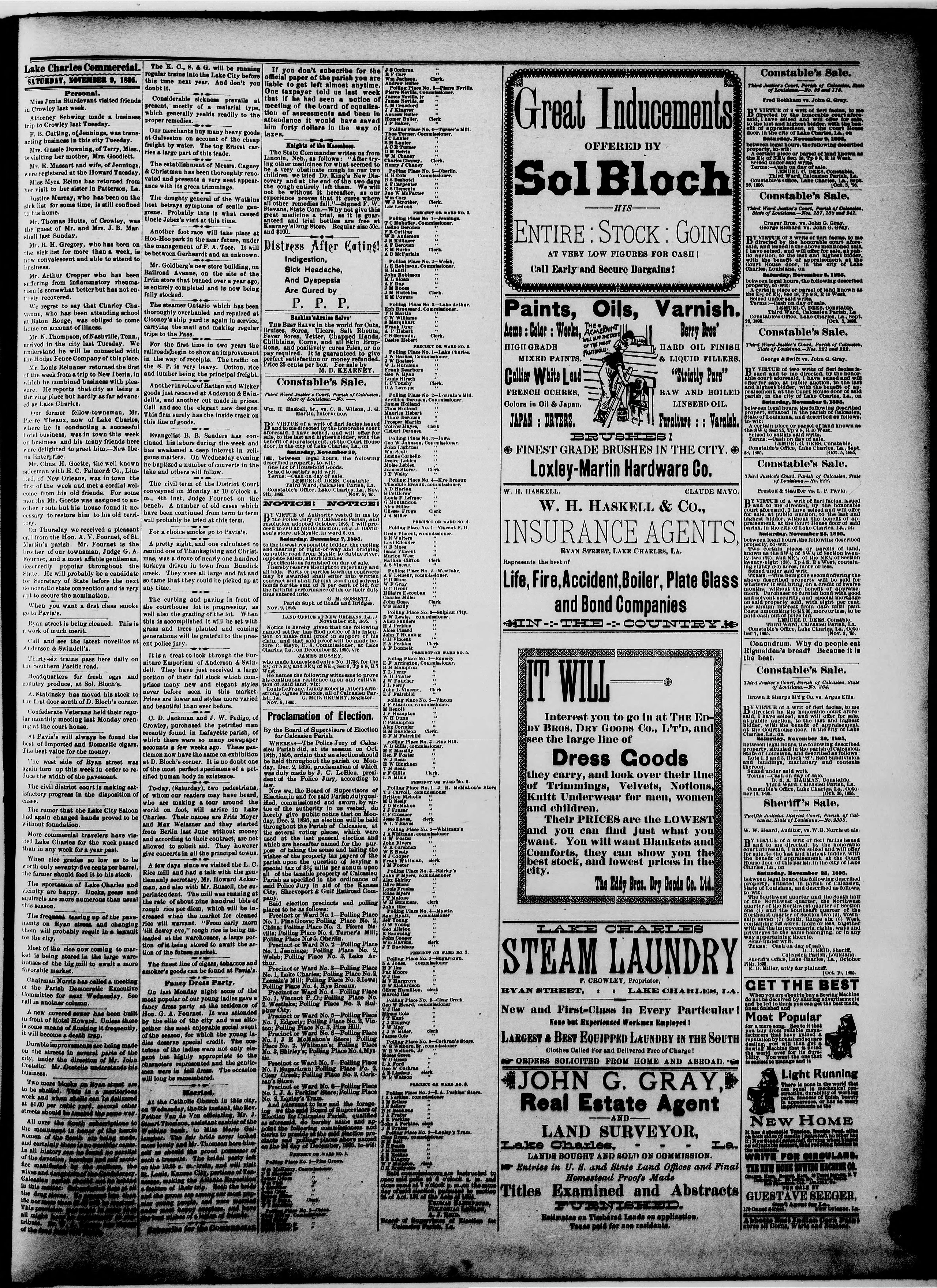 Image 3 of Lake Charles commercial (Lake Charles, Calcasieu Parish, La.), November 9, 1895