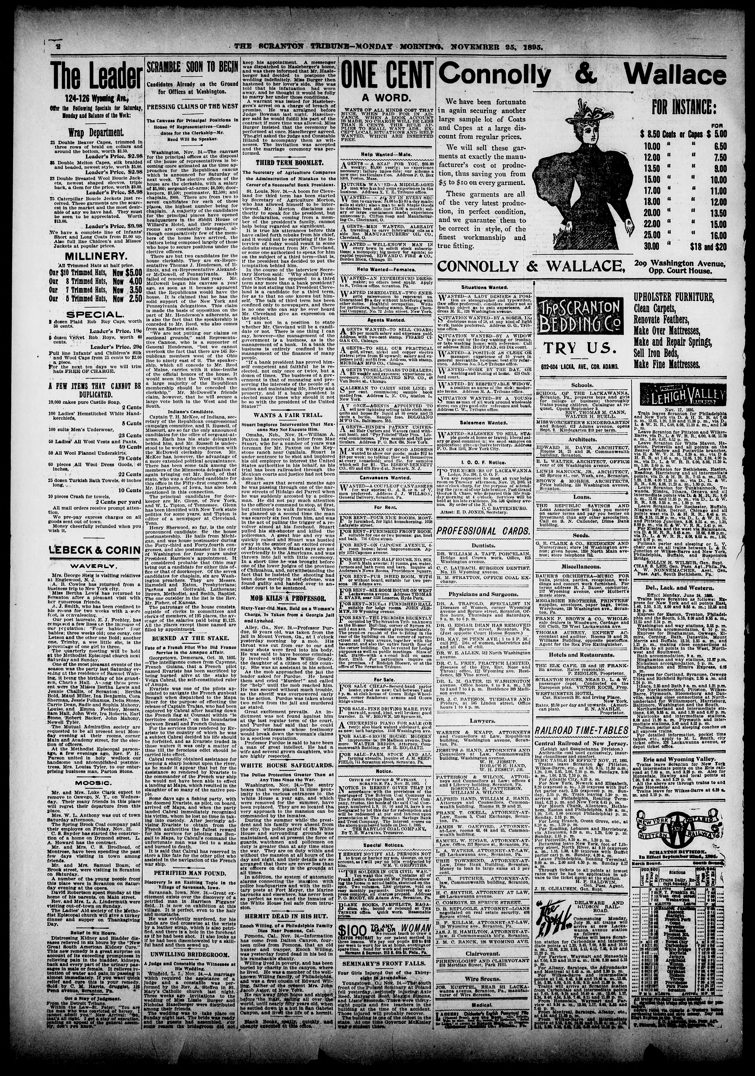 Image 2 of The Scranton tribune (Scranton, Pa.), November 25, 1895