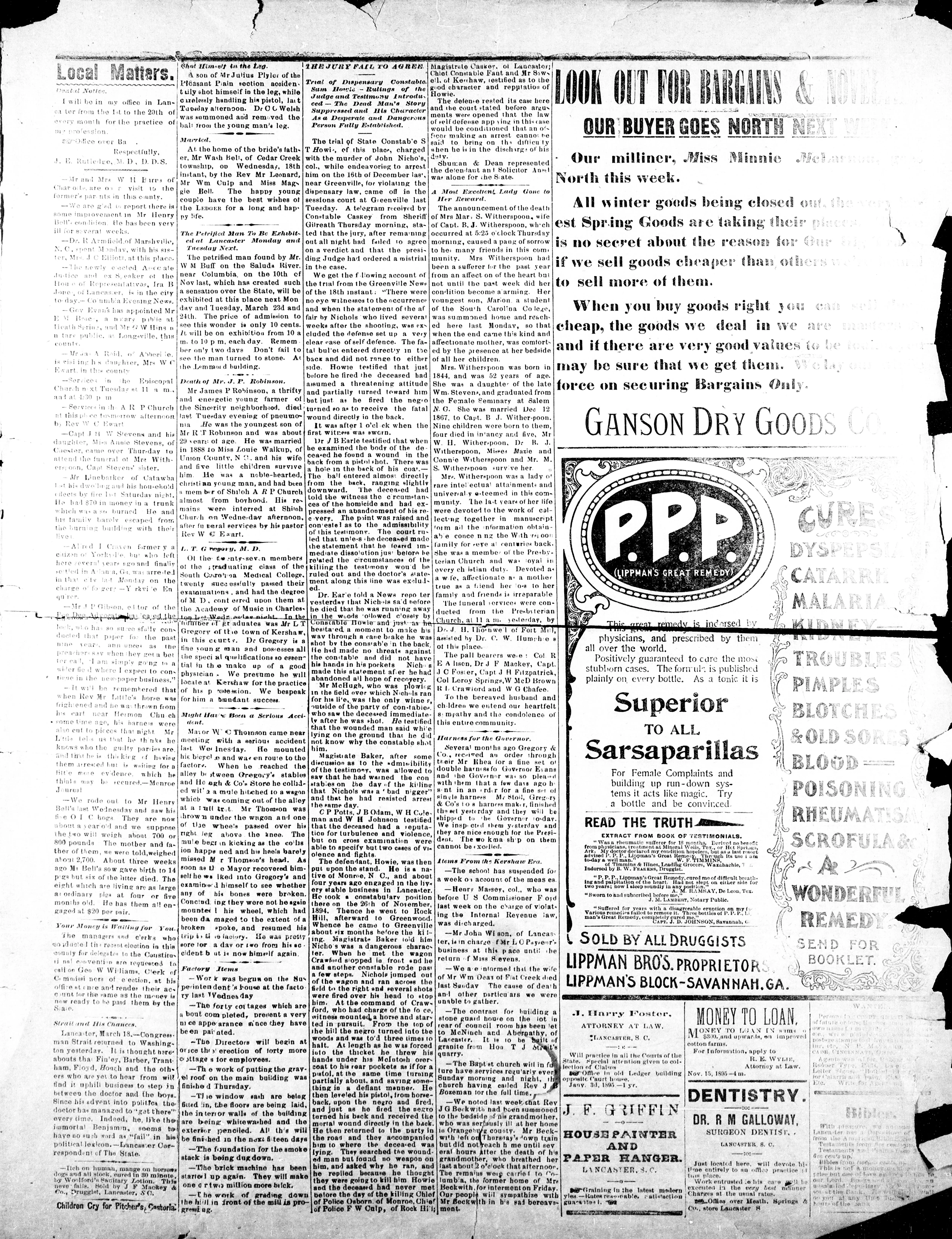 Image 4 of The Lancaster ledger (Lancaster, S.C.), March 21, 1896