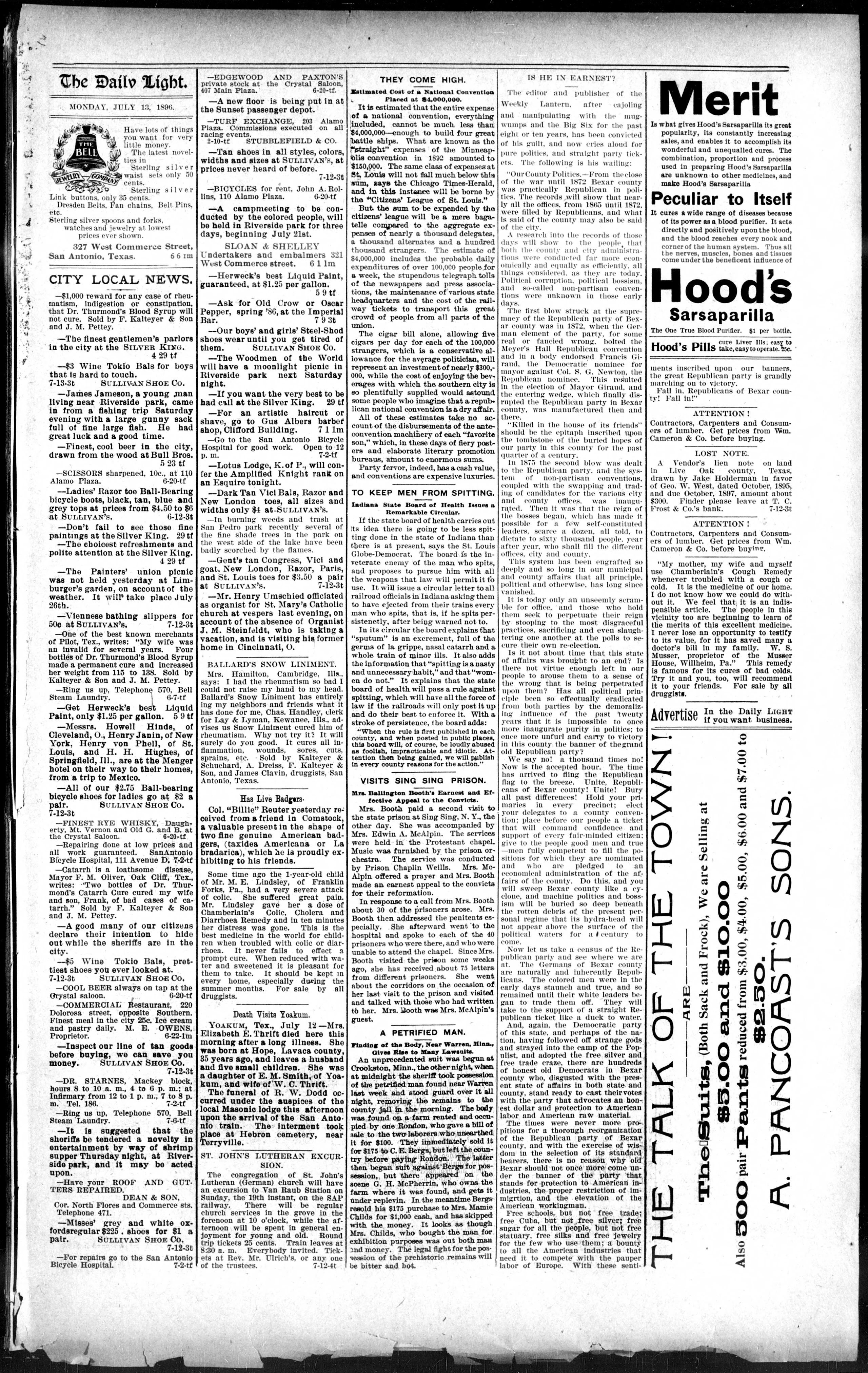 Image 7 of San Antonio daily light (San Antonio, Tex.), July 13, 1896