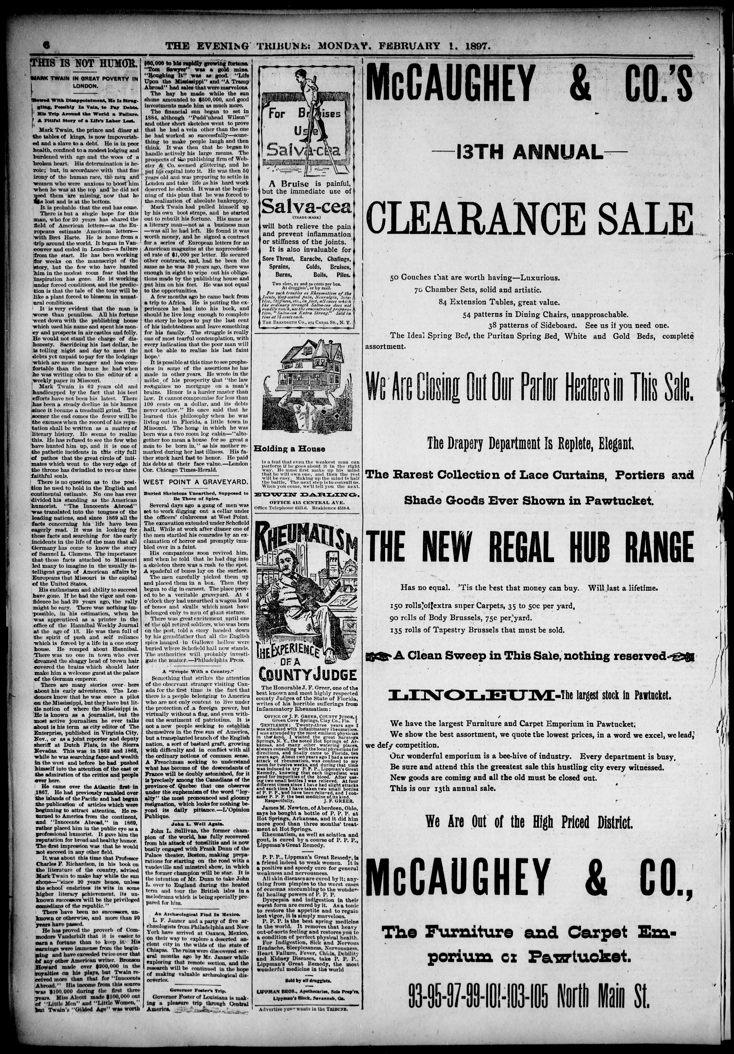 Image 6 of The evening tribune (Pawtucket, R.I.), February 1, 1897
