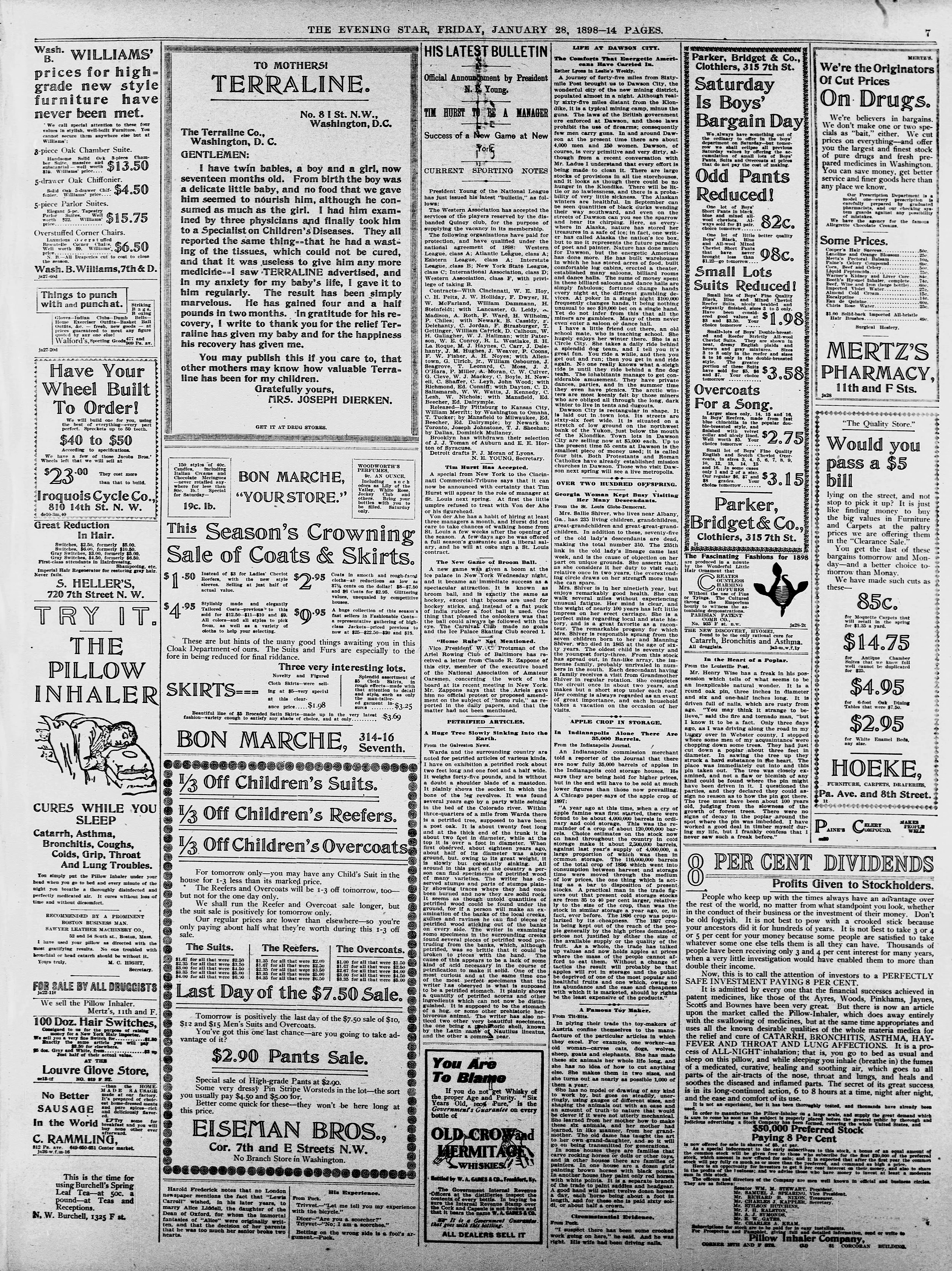 Image 7 of Evening star (Washington, D.C.), January 28, 1898