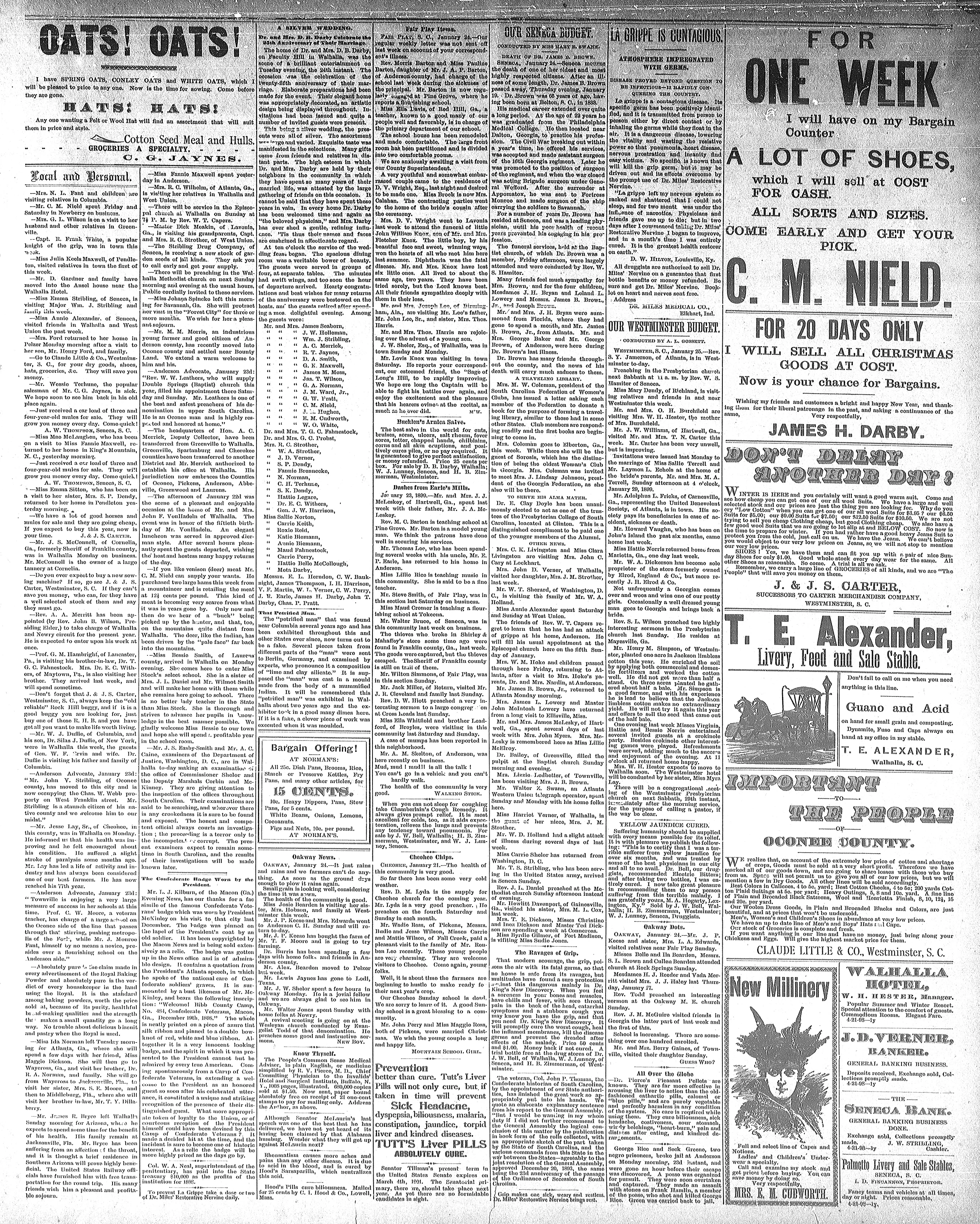 Image 4 of Keowee courier (Pickens Court House, S.C.), January 26, 1899