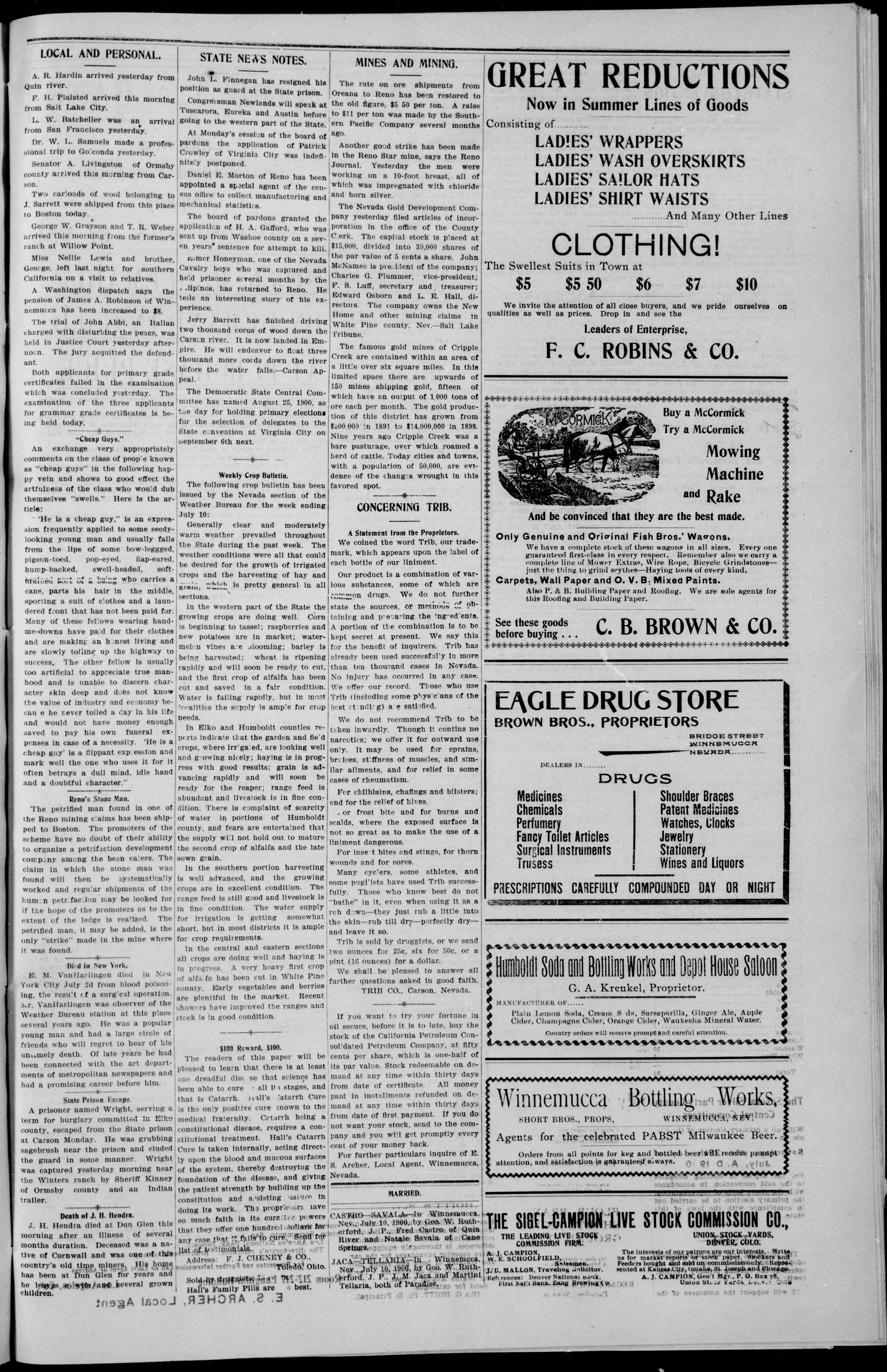 Image 3 of The Silver state (Unionville, Nev.), July 11, 1900