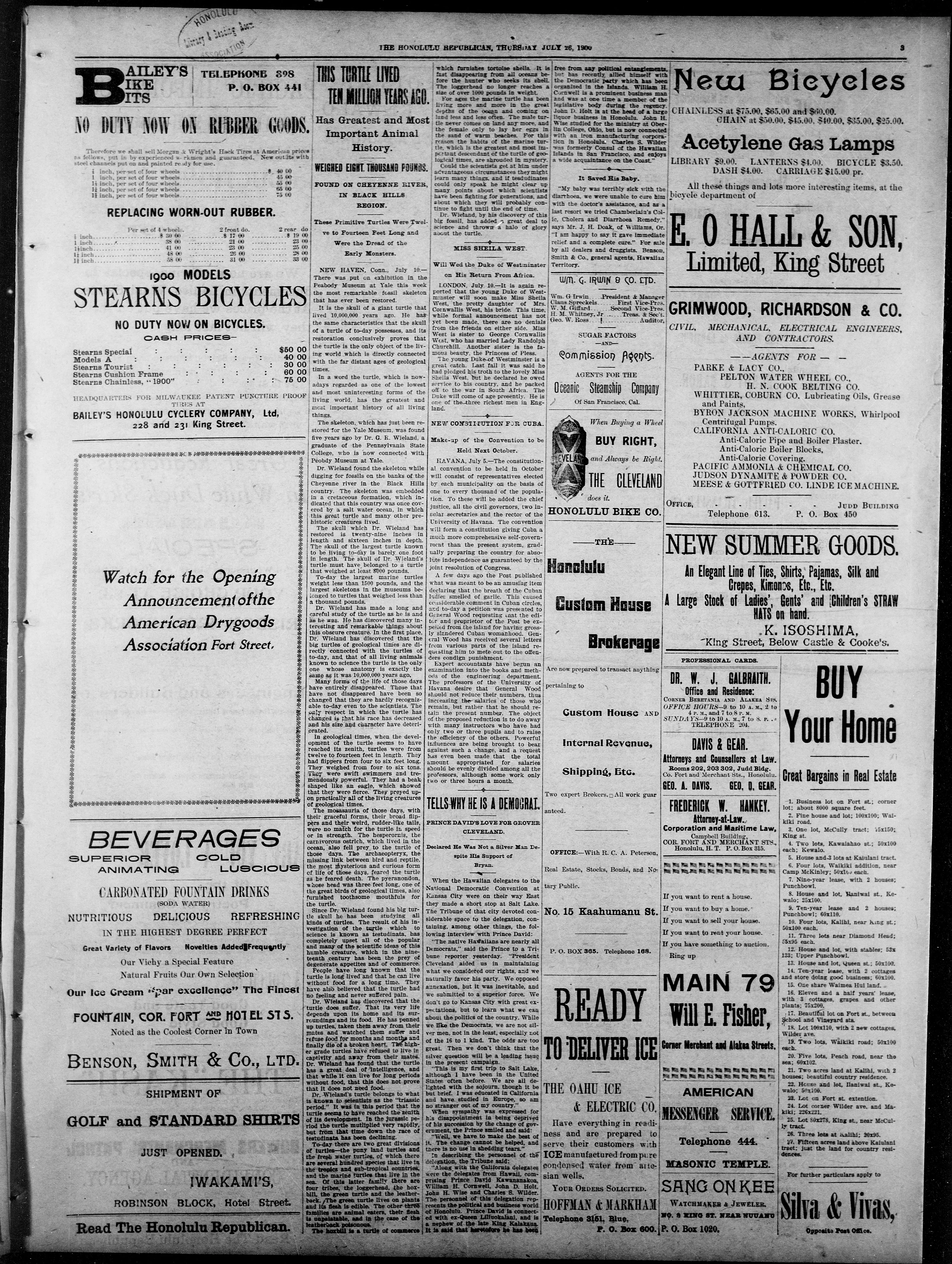 Image 3 of The Honolulu republican (Honolulu, T.H.), July 26, 1900