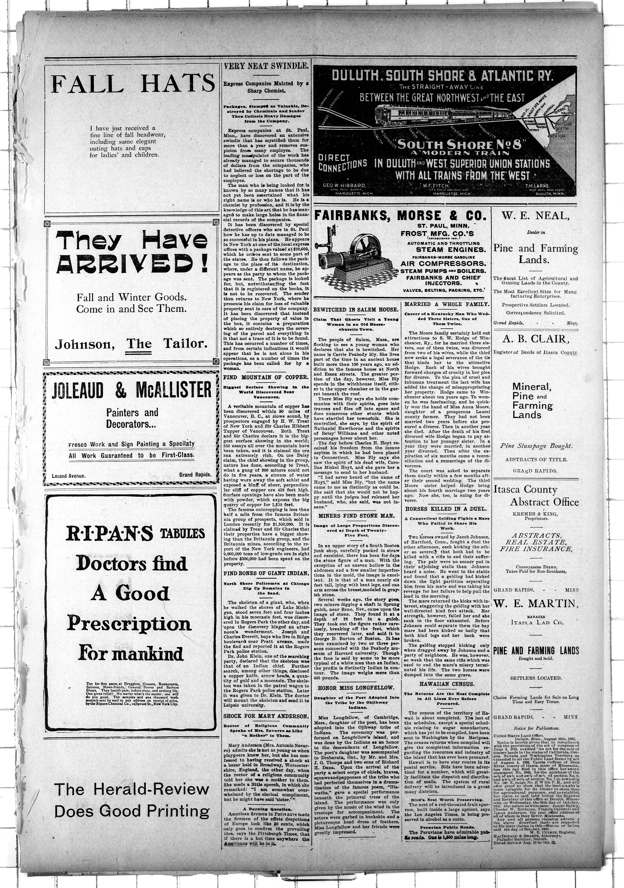 Image 7 of Grand Rapids herald-review (Grand Rapids, Itasca County, Minn), September 29, 1900