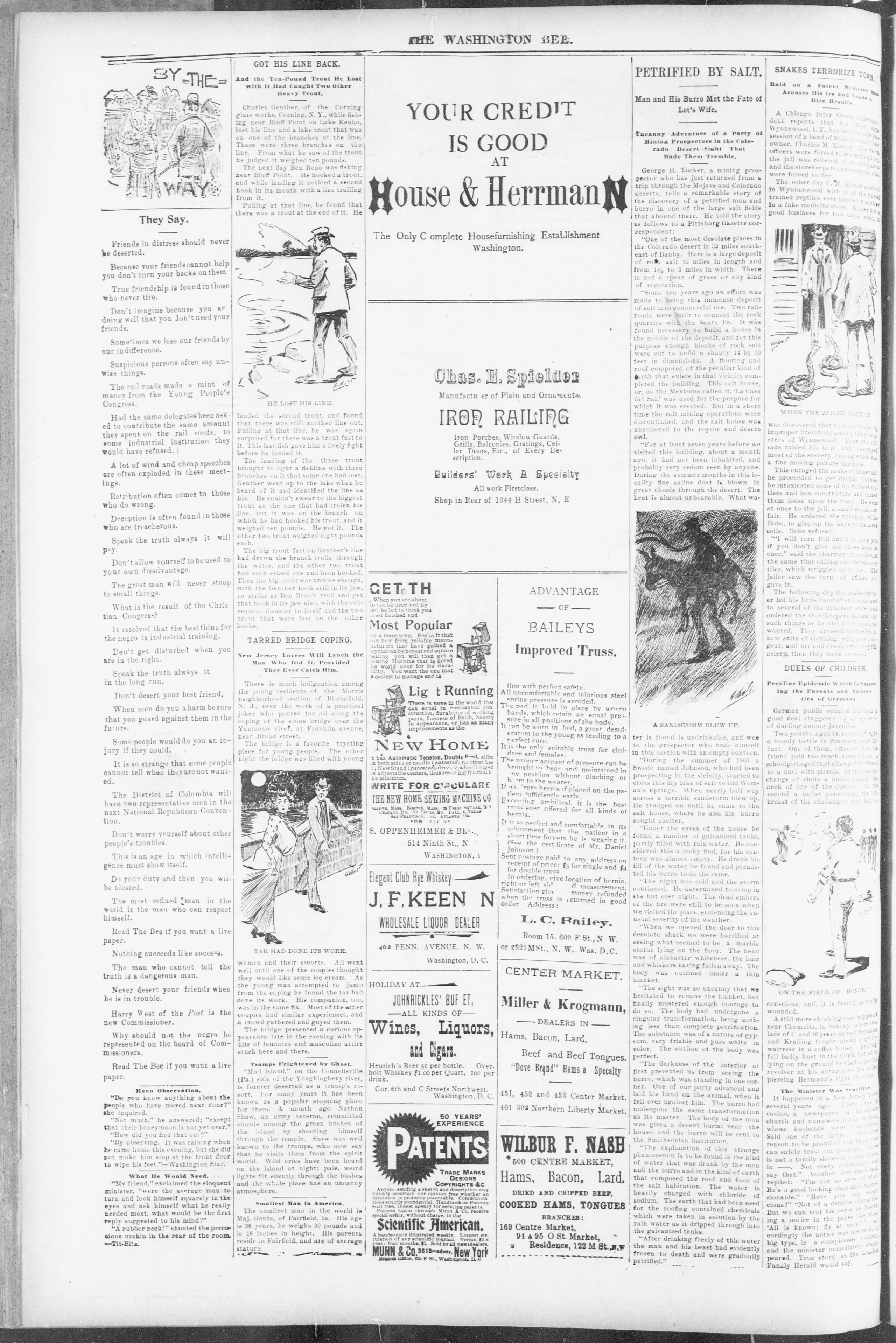 Image 2 of The Washington bee (Washington, D.C.), August 30, 1902