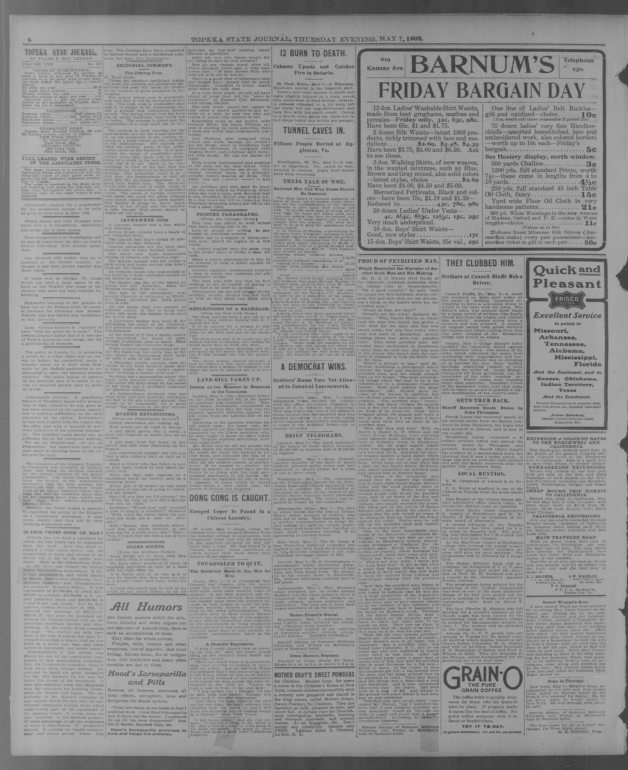 Image 4 of The Topeka state journal (Topeka, Kansas), May 7, 1903, (LAST EDITION)