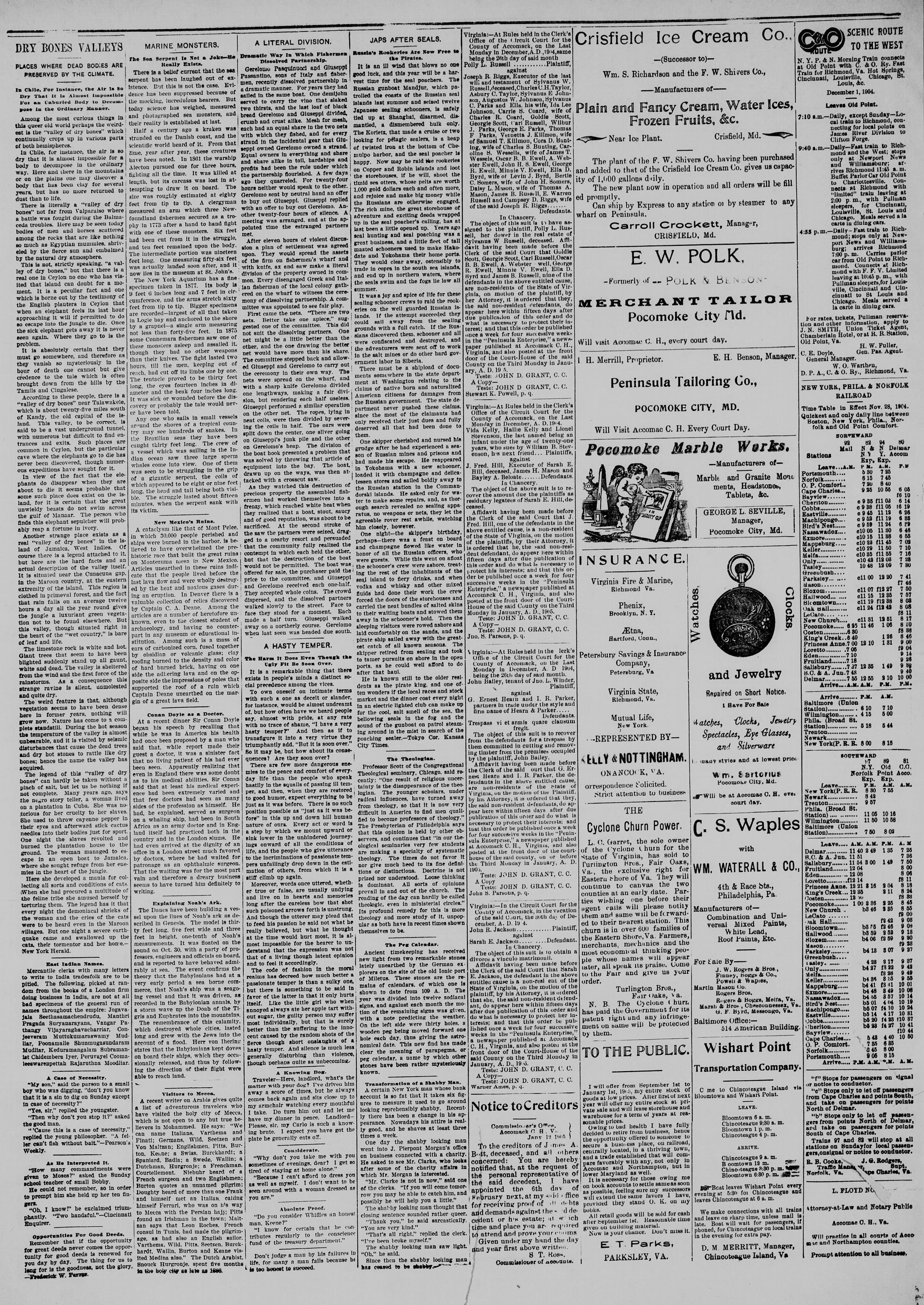Image 4 of Peninsula enterprise (Accomac, Va.), January 21, 1905