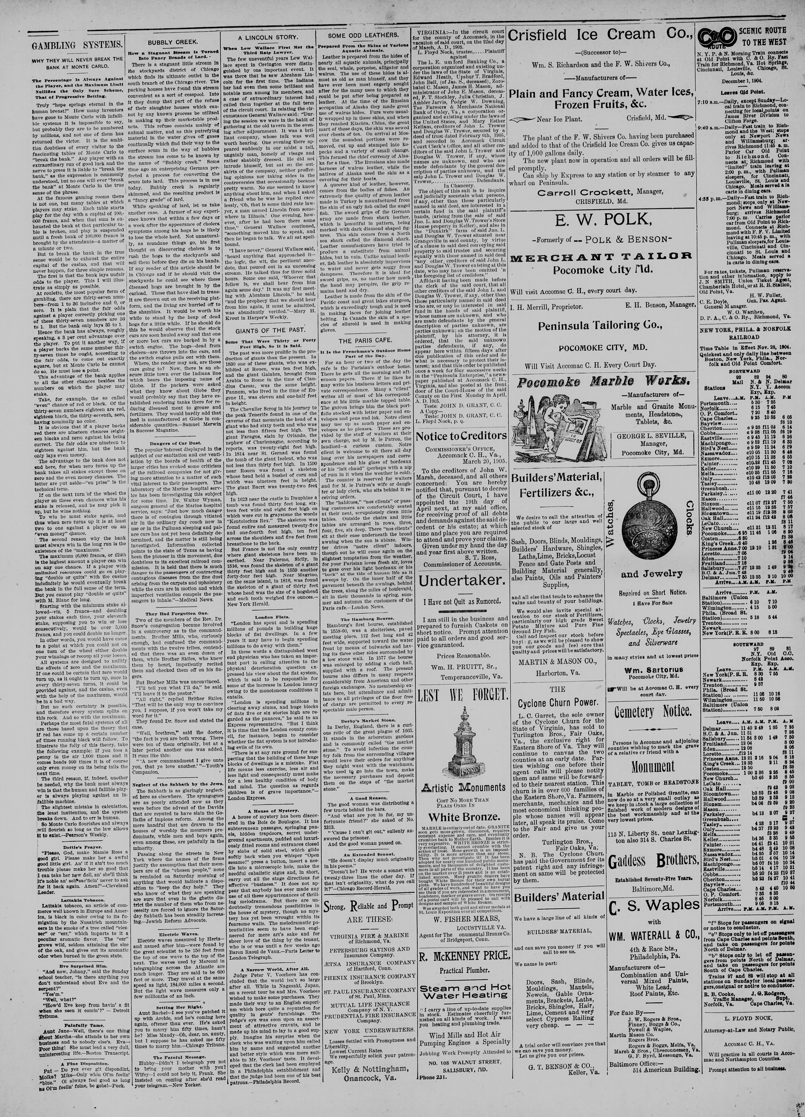 Image 4 of Peninsula enterprise (Accomac, Va.), April 15, 1905