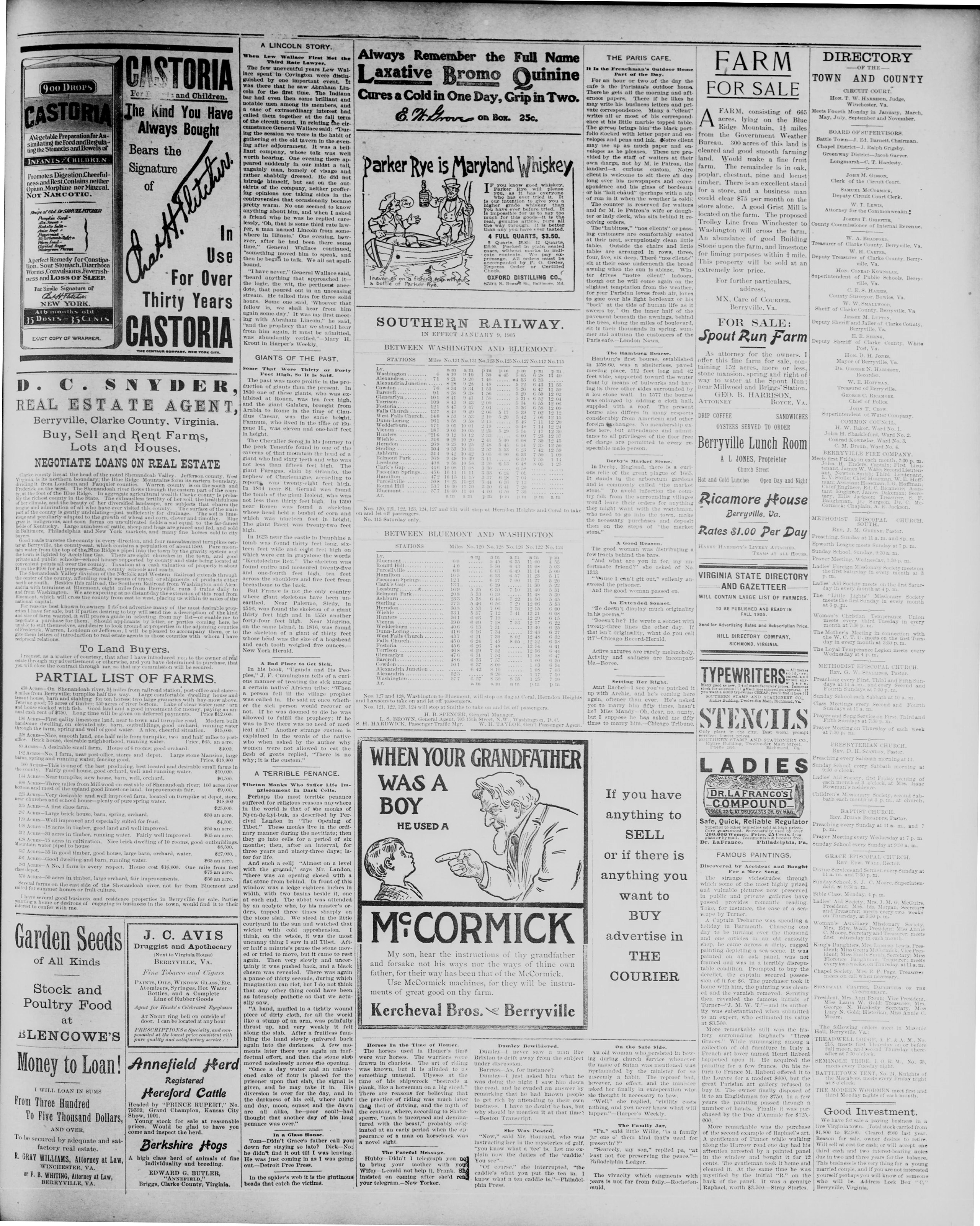 Image 3 of Clarke courier (Berryville, Va.), May 17, 1905
