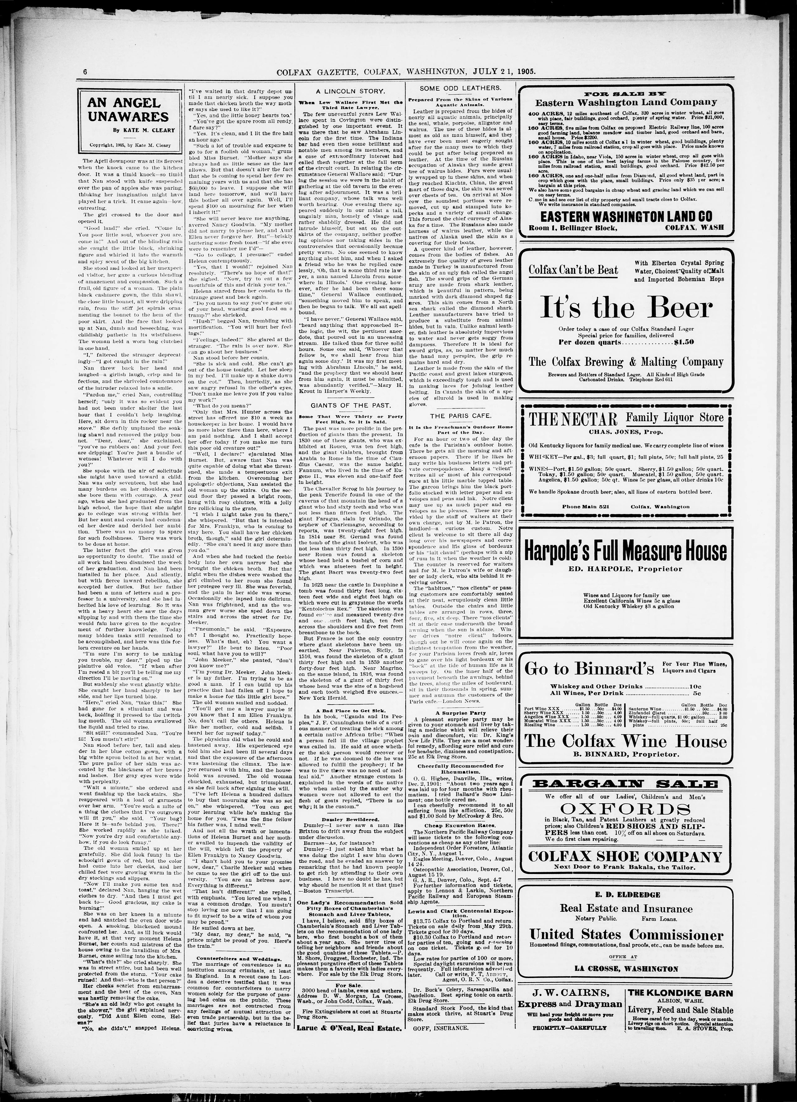 Image 6 of The Colfax gazette (Colfax, Wash.), July 21, 1905