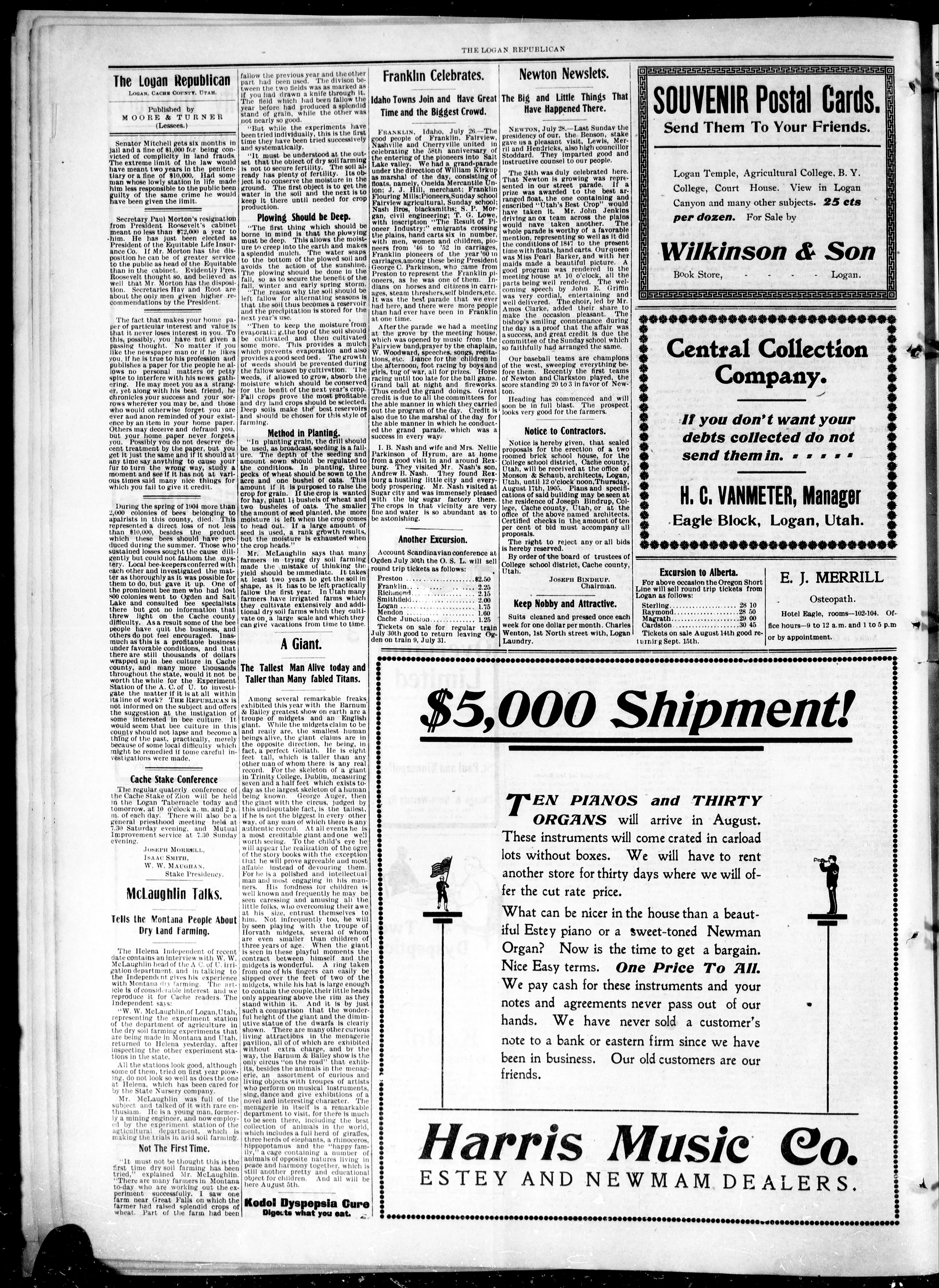 Image 4 of The Logan Republican (Logan, Utah), July 29, 1905