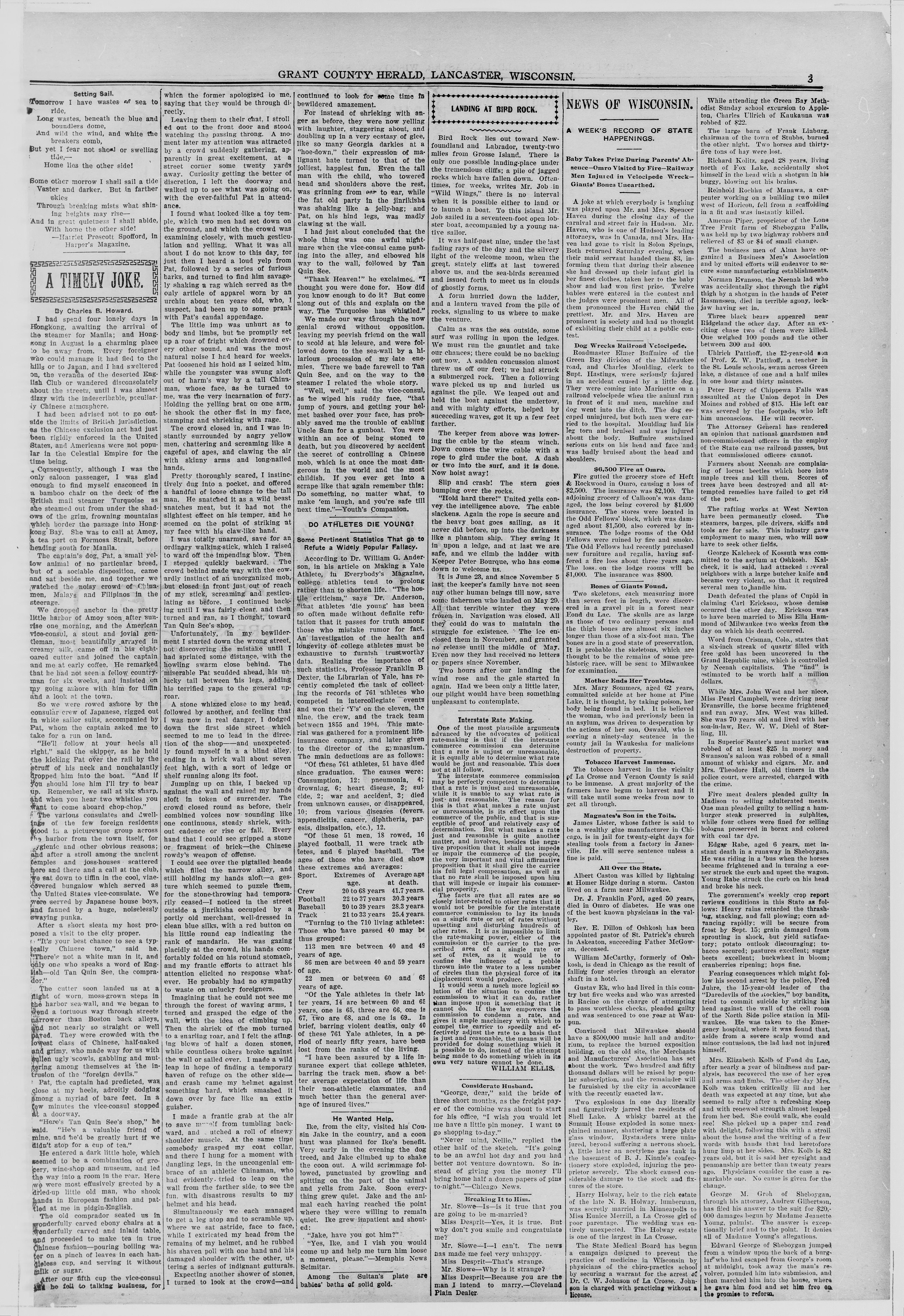 Image 3 of Grant County herald (Lancaster, Wis.), September 13, 1905