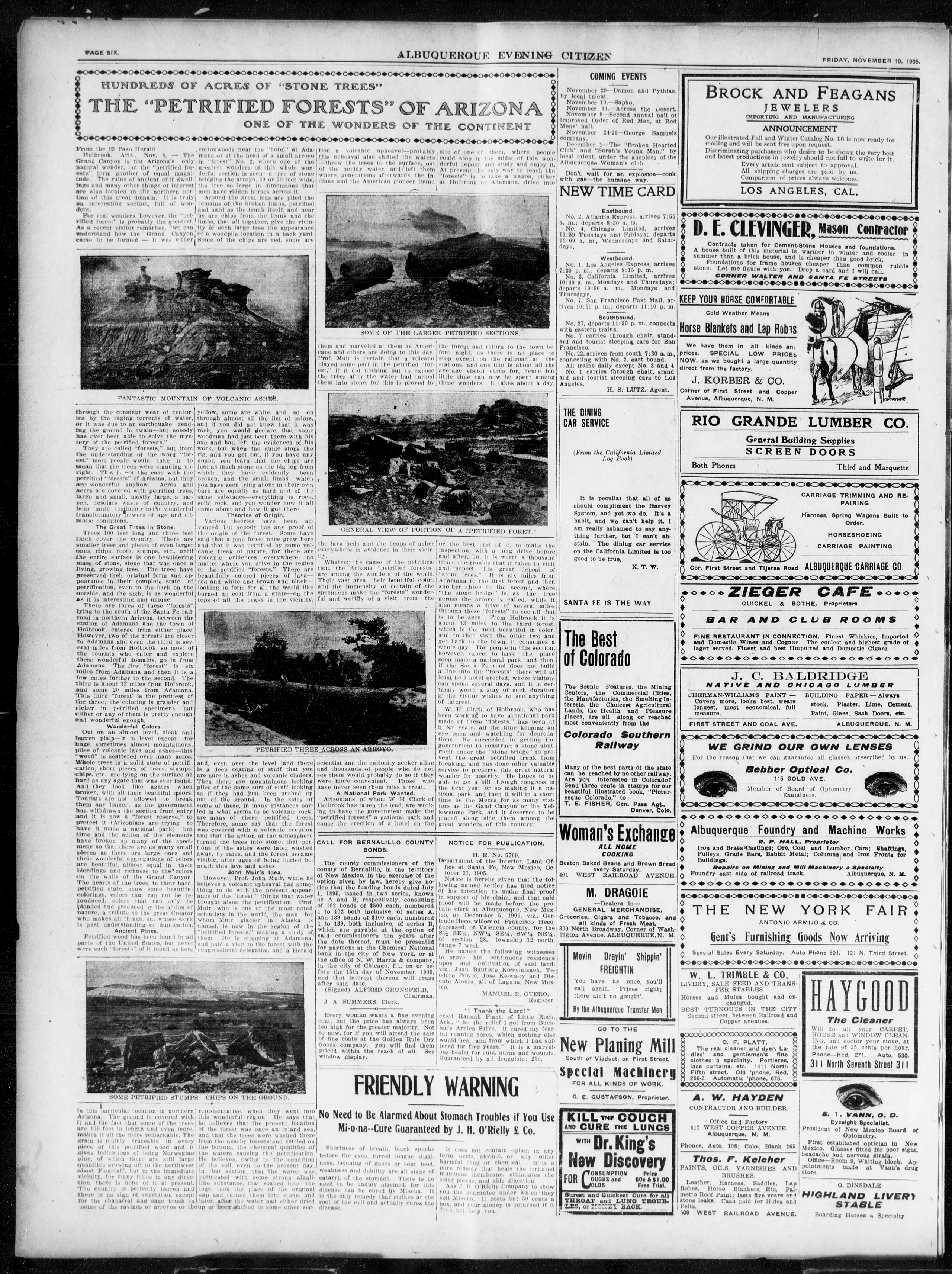 Image 6 of Albuquerque evening citizen (Albuquerque, N.M.), November 10, 1905