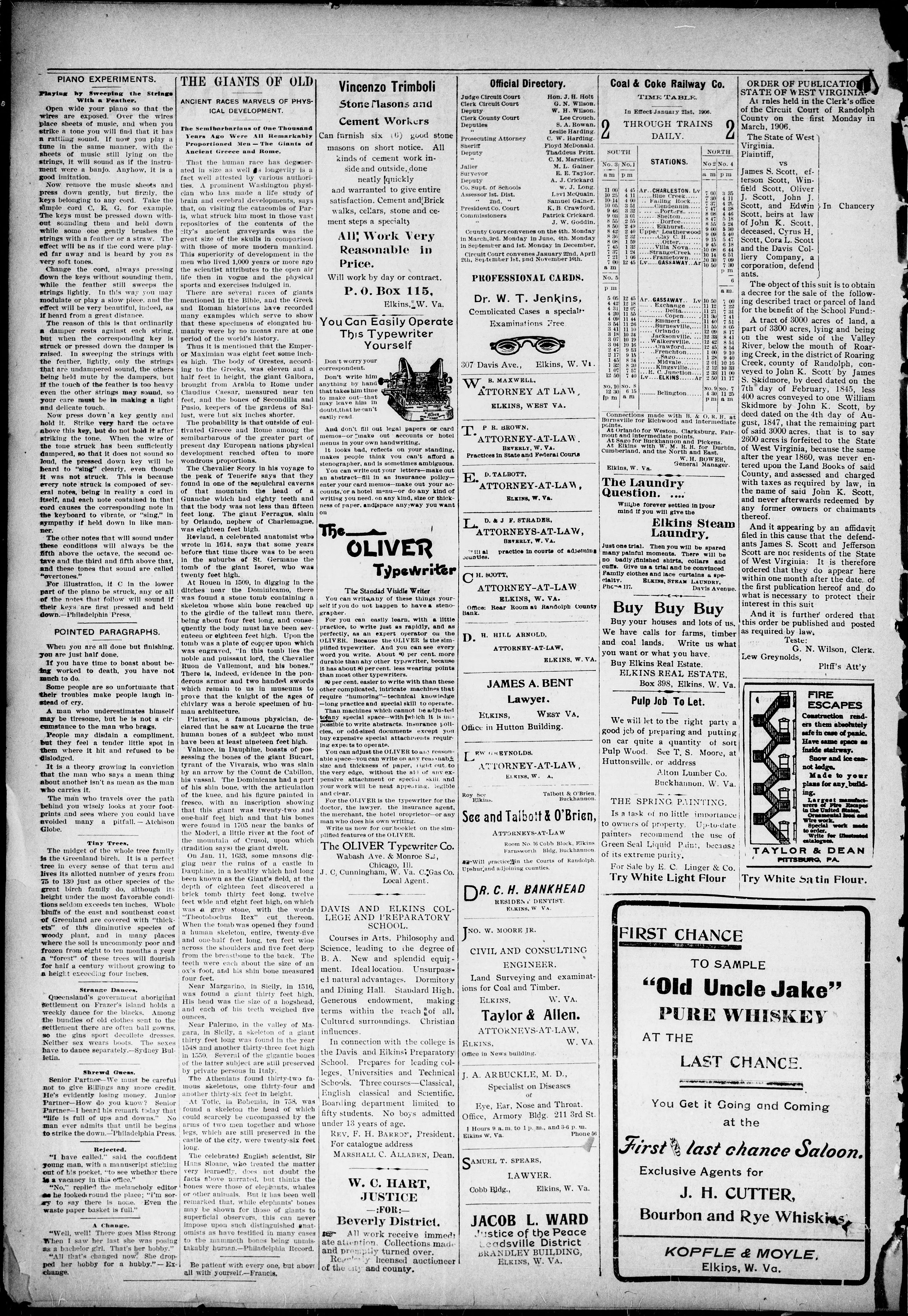 Image 2 of Randolph enterprise (Beverly, W. Va.), April 5, 1906