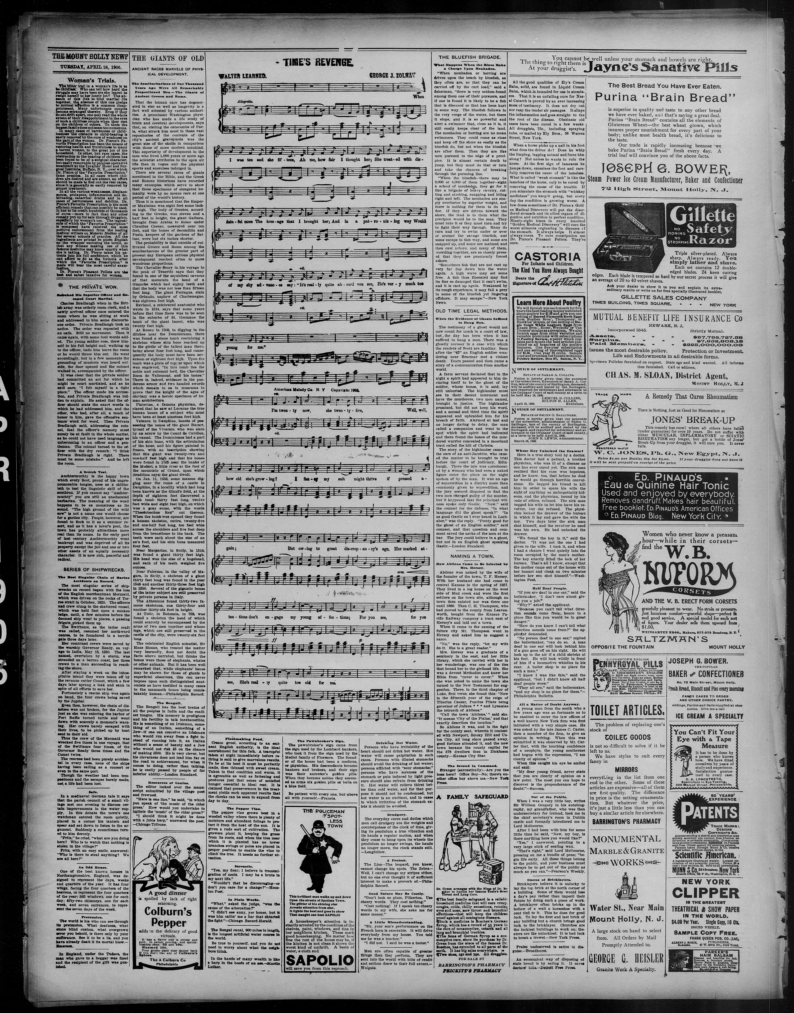 Image 4 of The Mount Holly news (Mount Holly, Burlington Co., N.J.), April 24, 1906